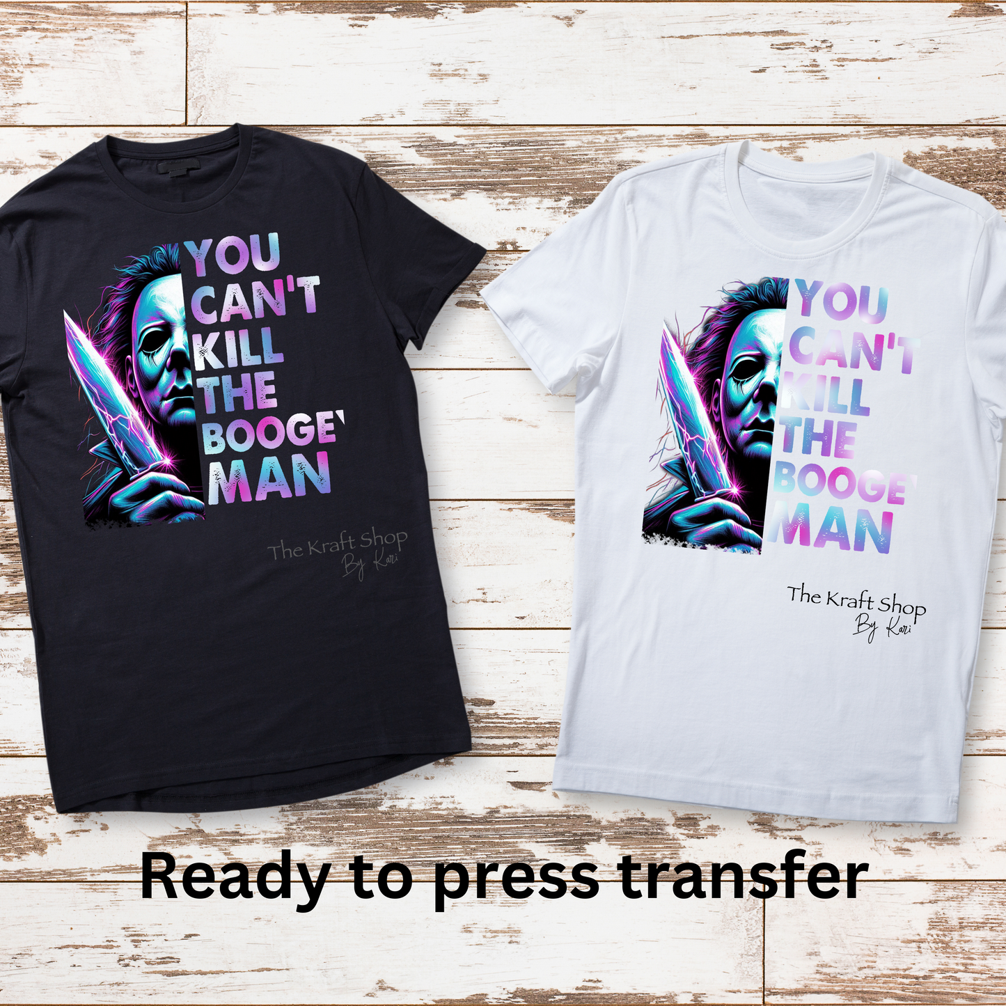 DTF ready to press transfer. Horror Character Spooky Halloween shirt transfer , #11523