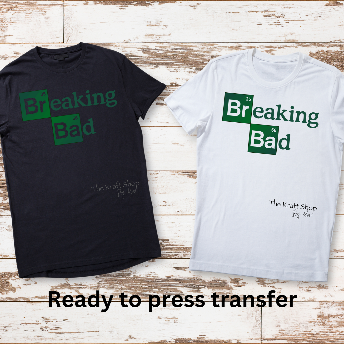 DTF ready to press transfer. Break Bad variety of shirt transfers , #11524