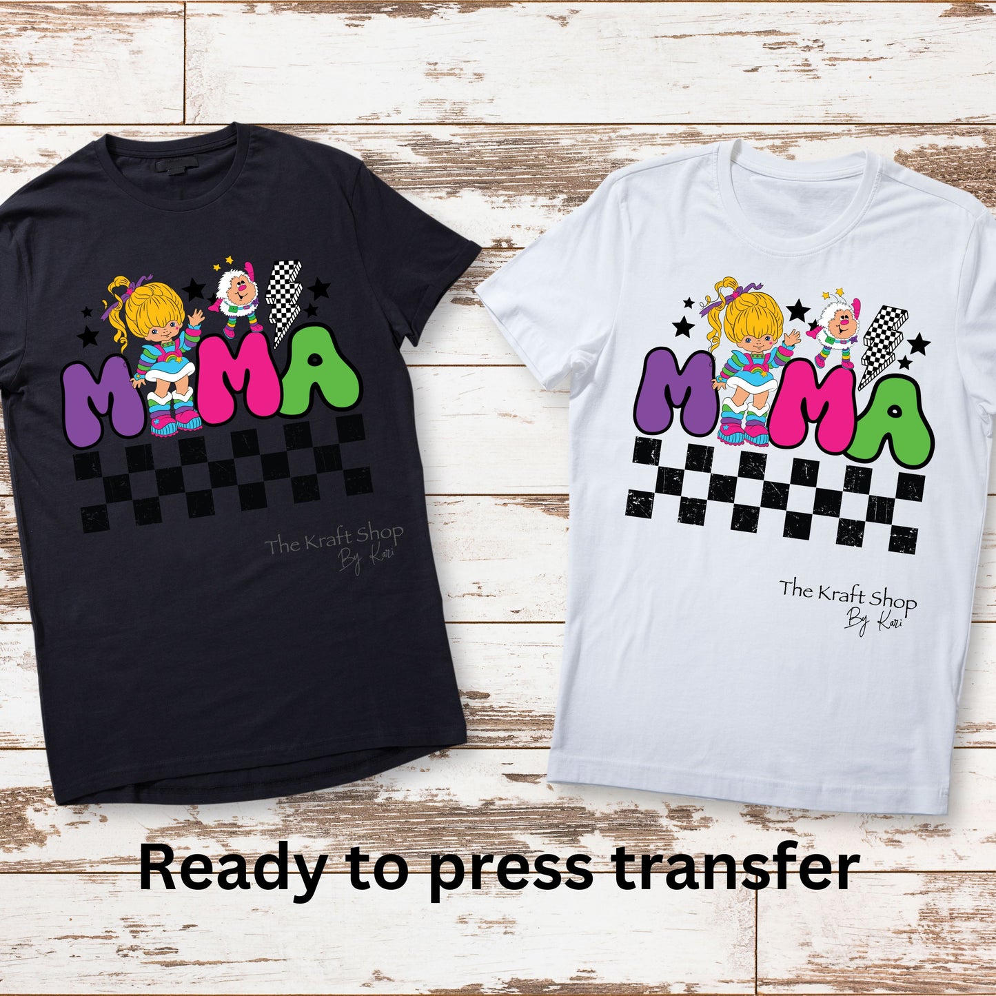DTF ready to press transfer Brite Mama shirt transfer, DTF Print #11463