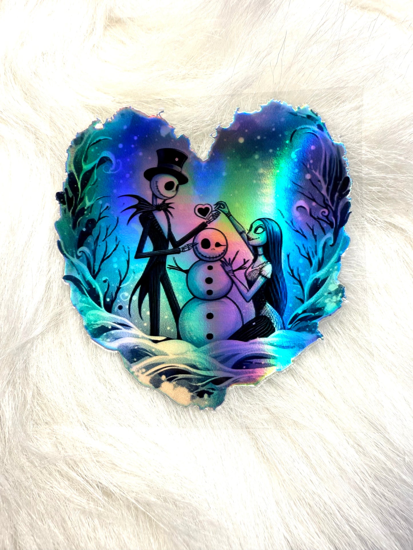 Holographic UV DTF Jack + Sally Decal Sticker #12