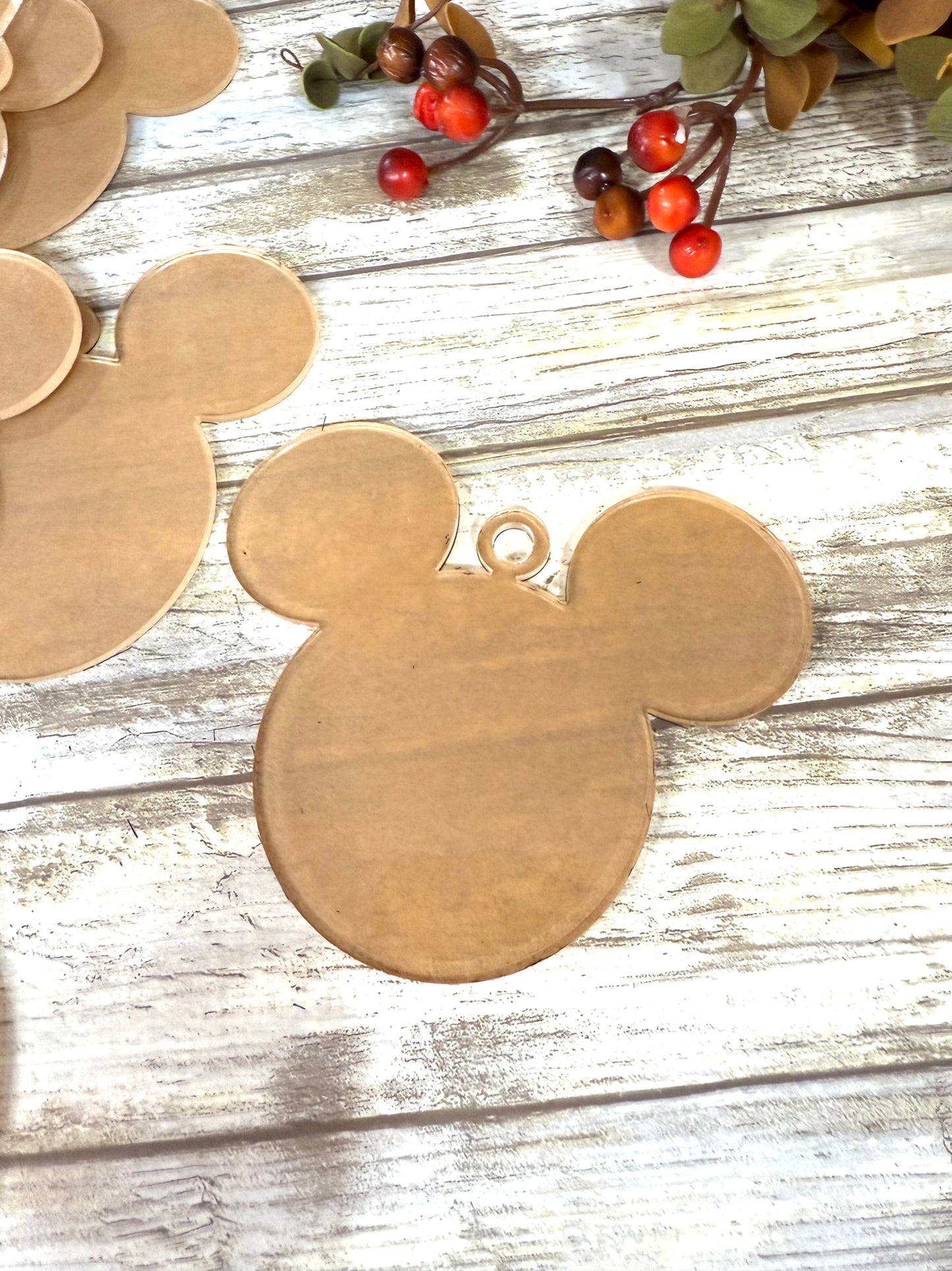 DIY Mick and Minn Christmas Shaker snow globe ornament KITS Acrylic blanks shapes. DIY ornaments. Acrylic shapes for crafts. (Copy)