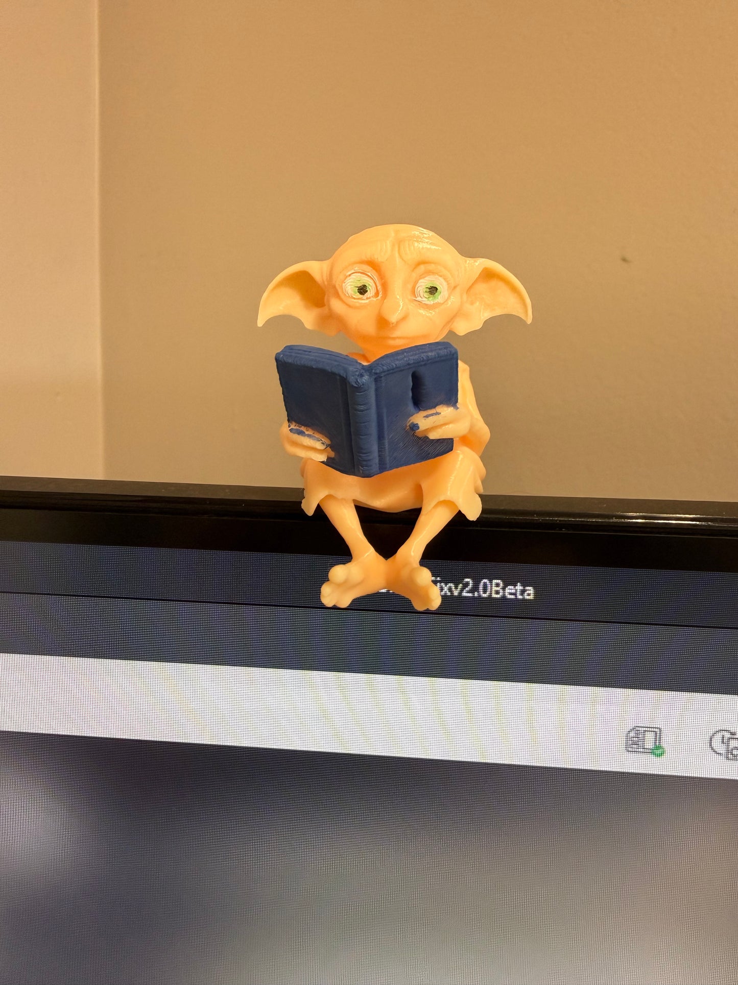 3D wizard Doby computer decoration. Ready to ship.