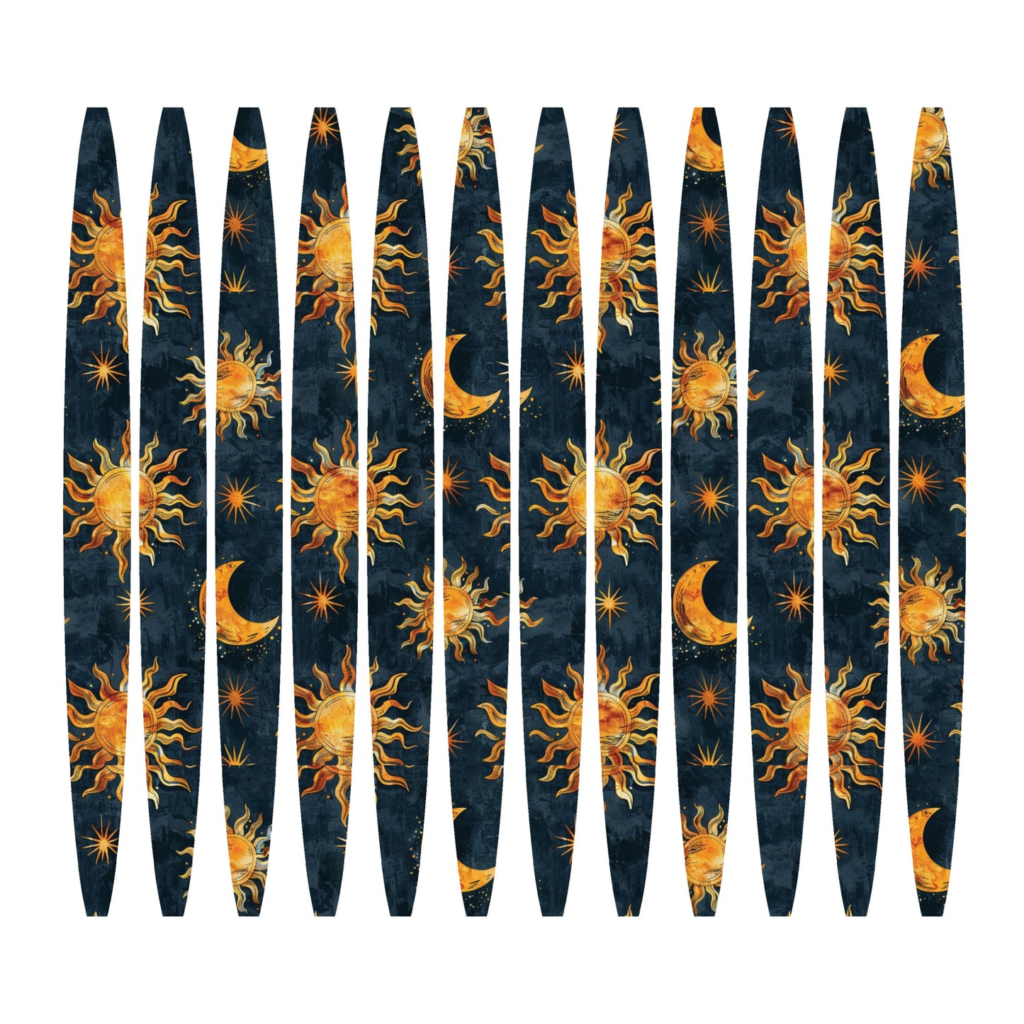 UV DTF Sticker print. Stars and Moon celestial stripe pattern template wrap for 20 oz tumblers or diy project made with UV dtf decals. #5217