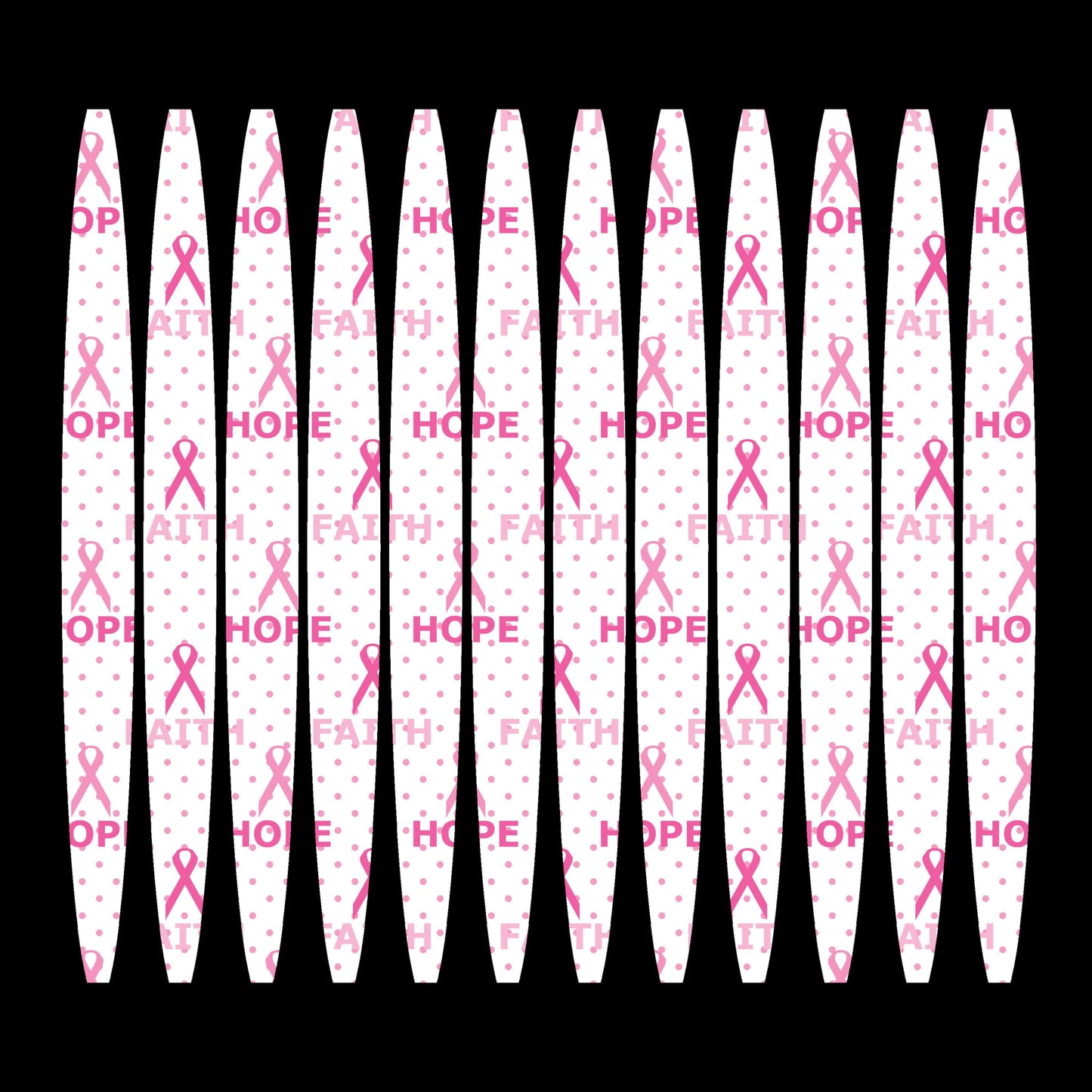 UV DTF Sticker print. Pink Awareness Breast Cancer stripe pattern template wrap for 20 oz tumblers or diy project  UV dtf decals. #5216