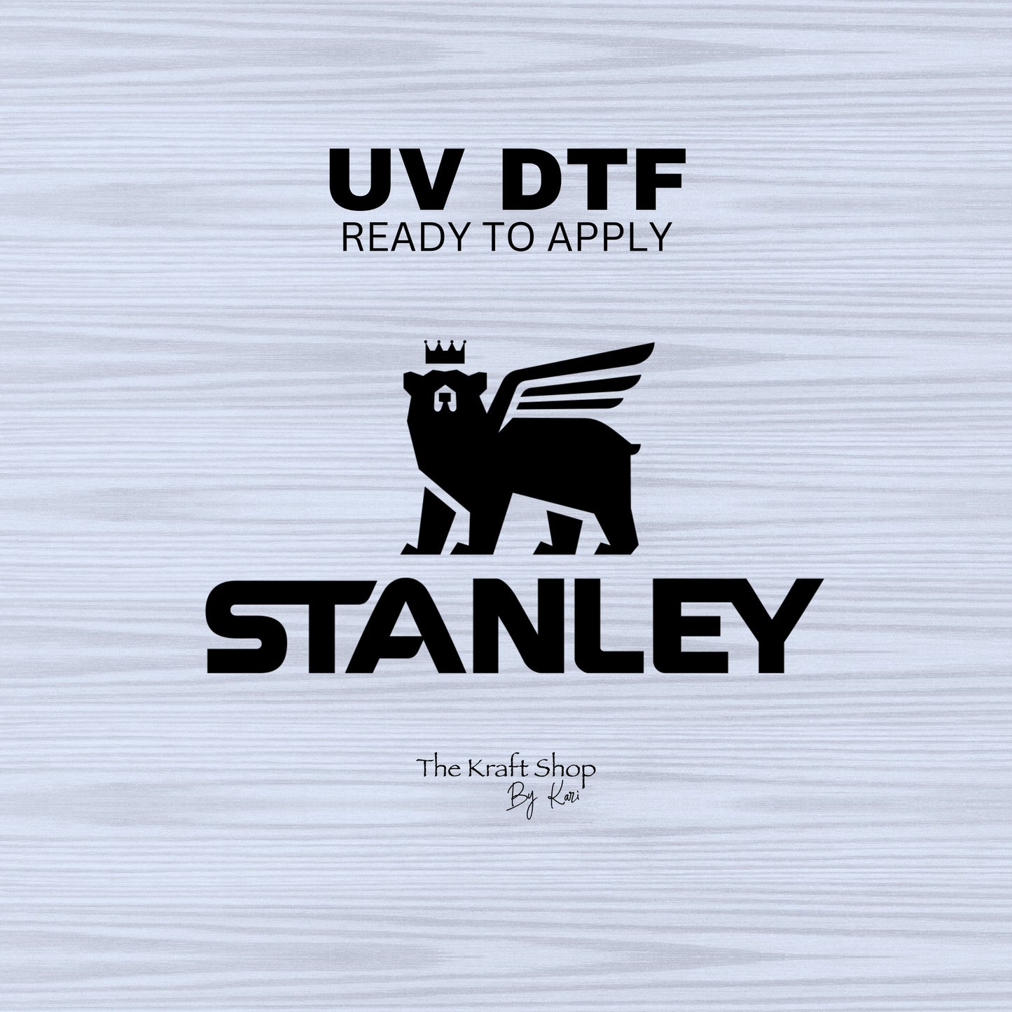 UV DTF Sticker print. Stan logo any color decal, tumbler decal, permanent sticker. #4459