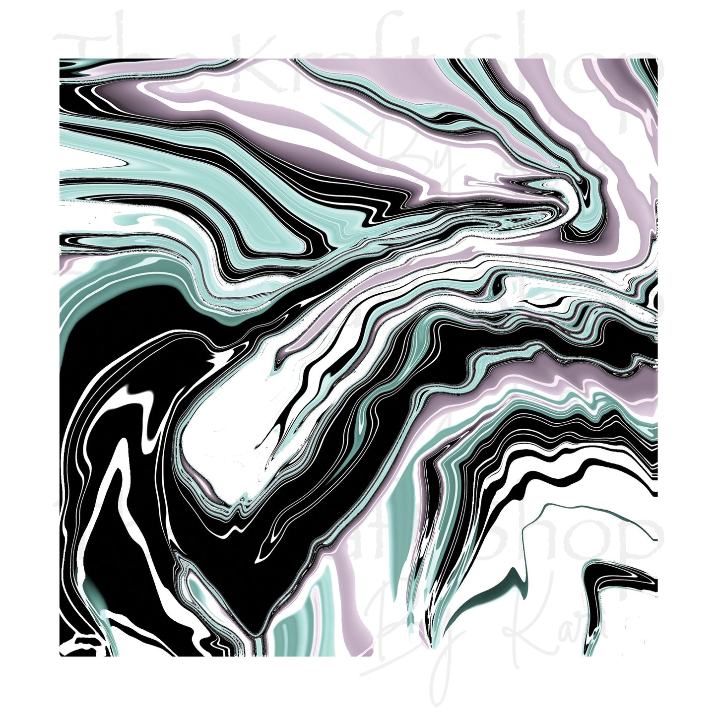 UV DTF Sticker print. Hydro dip cheat sheet helper wrap #4 Black Teal tumbler decal. Glass can wrap. #5328