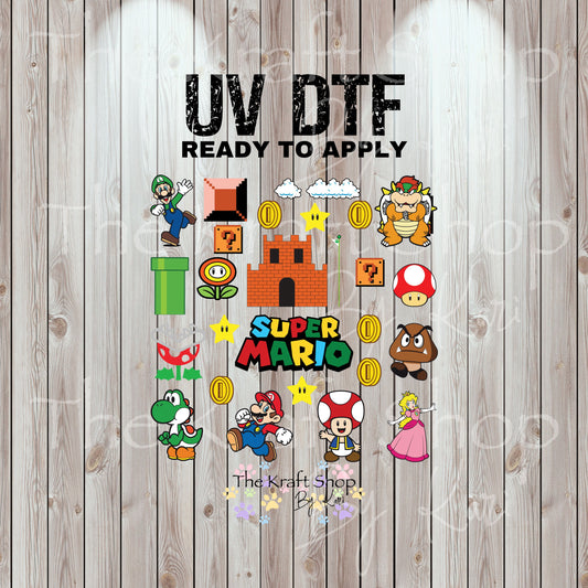 UV DTF Sticker print Super characters Element sheet of decals, tumbler decal, permanent sticker. #10331