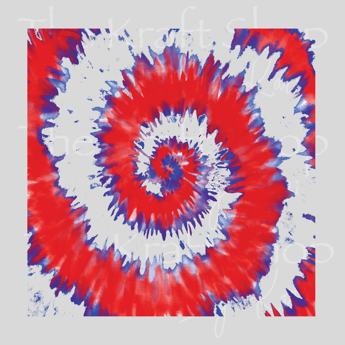 UV DTF Sticker print. Hydro dip tie dye cheat sheet helper wrap red and blue tumbler decal. #10332