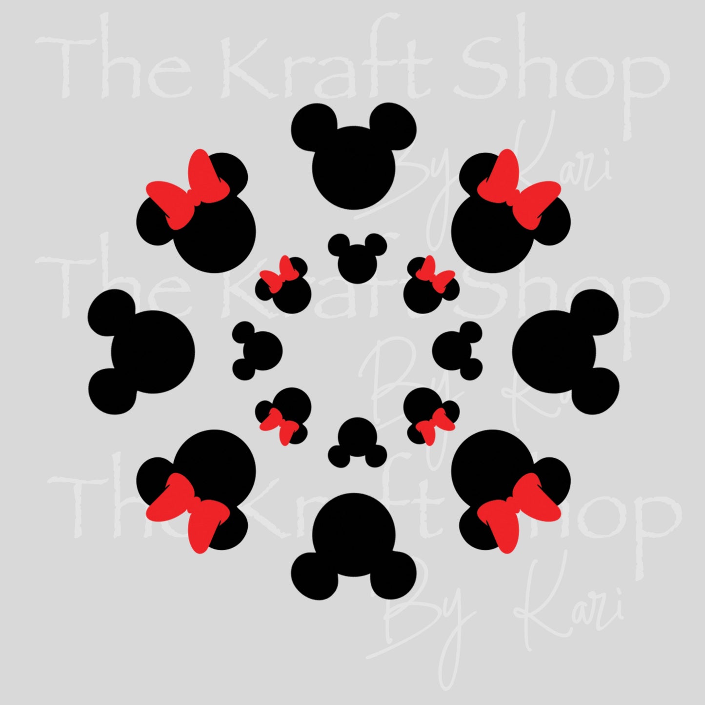 UV DTF Sticker print. Mick Min Red and Black top decal for 24 oz or 40 oz tumbler, tumbler decal, permanent sticker. #10352