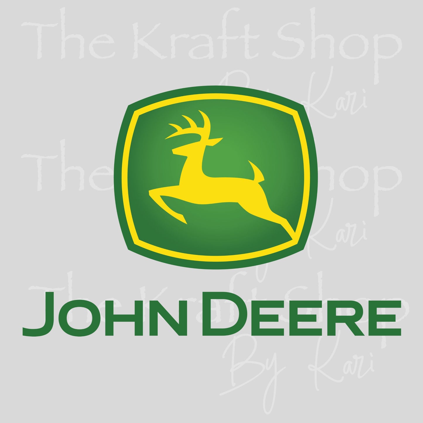 UV DTF Sticker print John D ee re deer decal, tumbler decal, permanent sticker. #4579