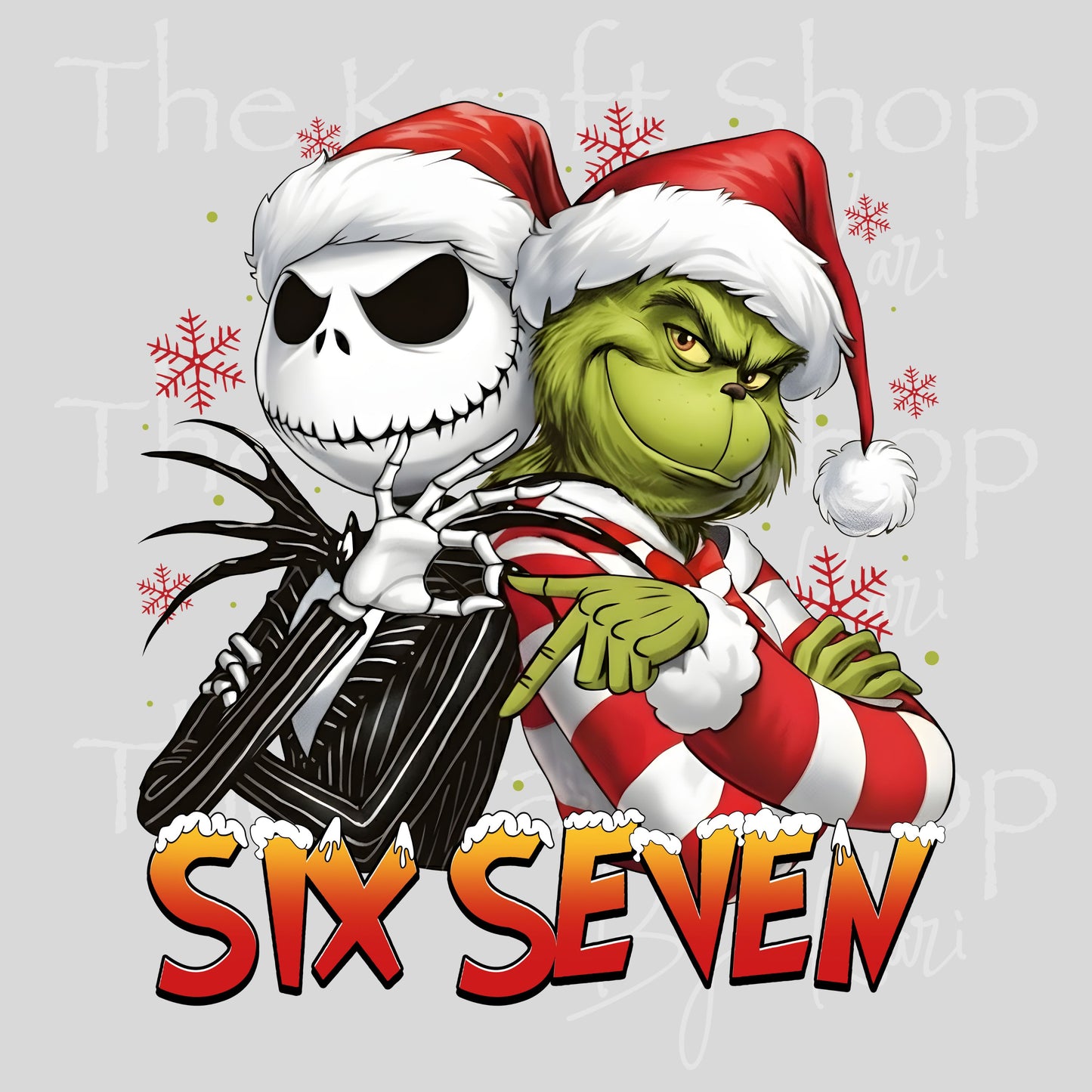 UV DTF Sticker prints. 67 six seven decal, permanent sticker. #7617