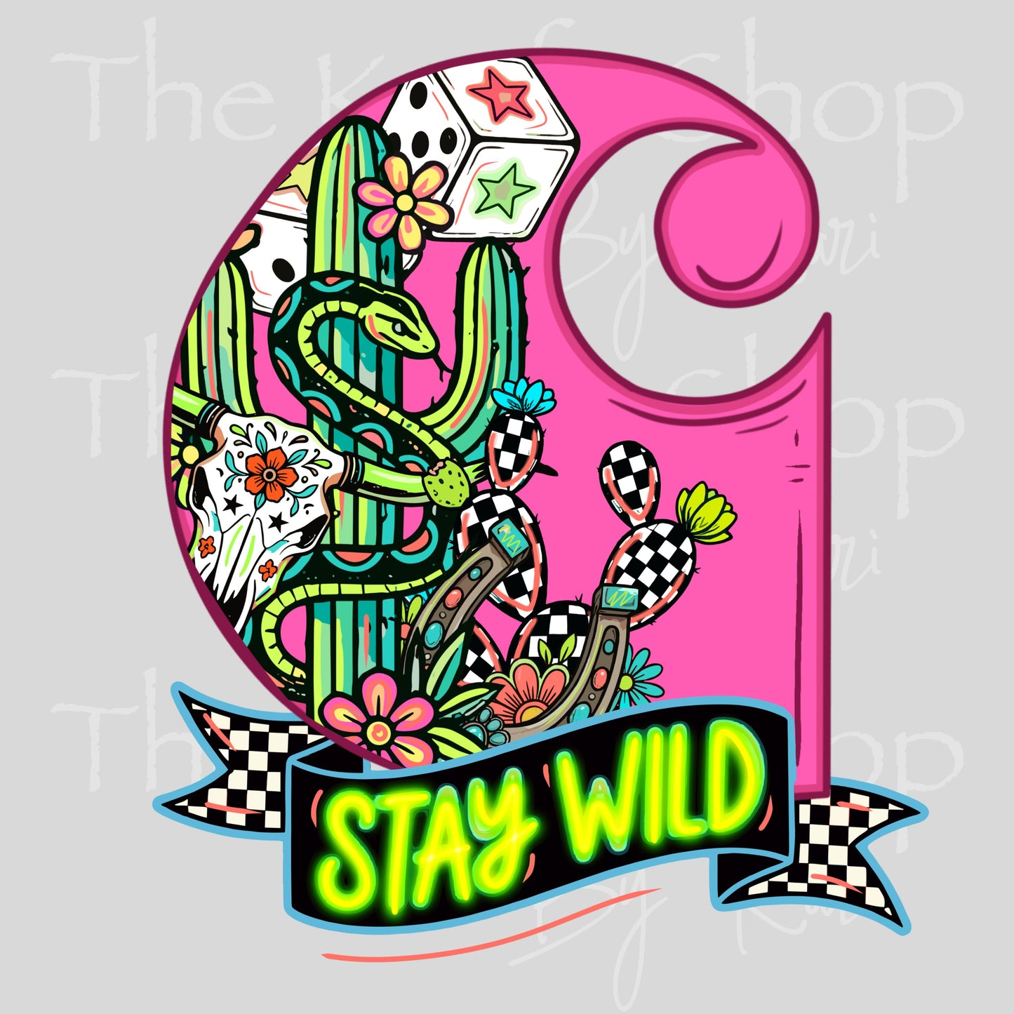 UV DTF Stay Wild Retro Carh vintage decal, tumbler decal, permanent sticker. #4701