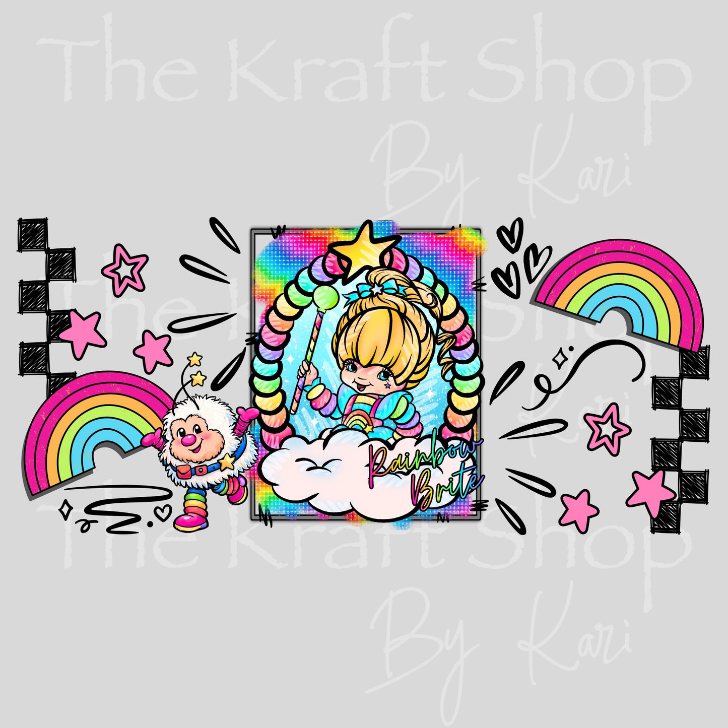 UV DTF Rainbow Libby Glass Can wrap decals tumbler decal. Glass can wrap. Tumbler wrap #5516