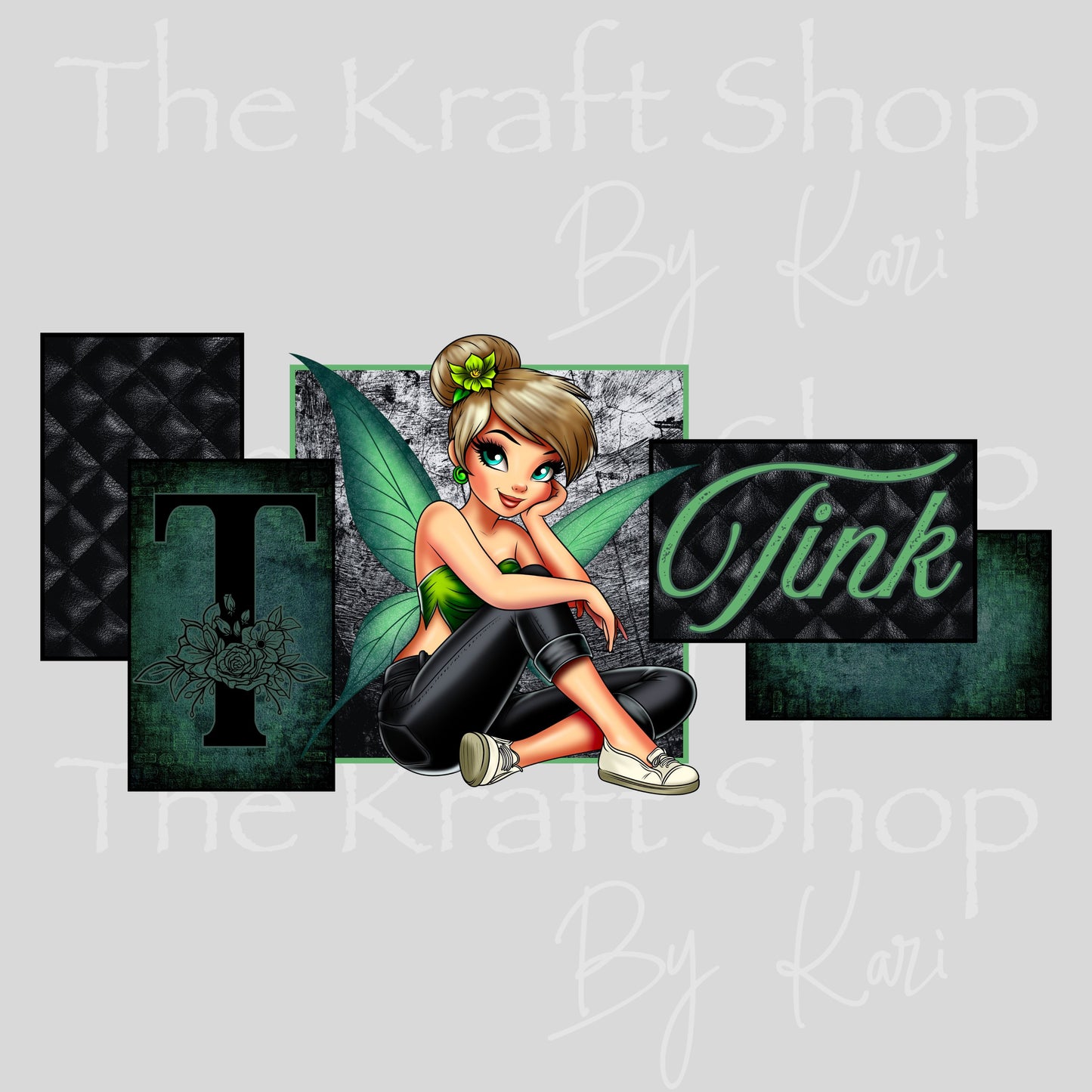 UV DTF Tink Libby Glass Can wrap decals tumbler decal. Glass can wrap. Tumbler wrap #5517