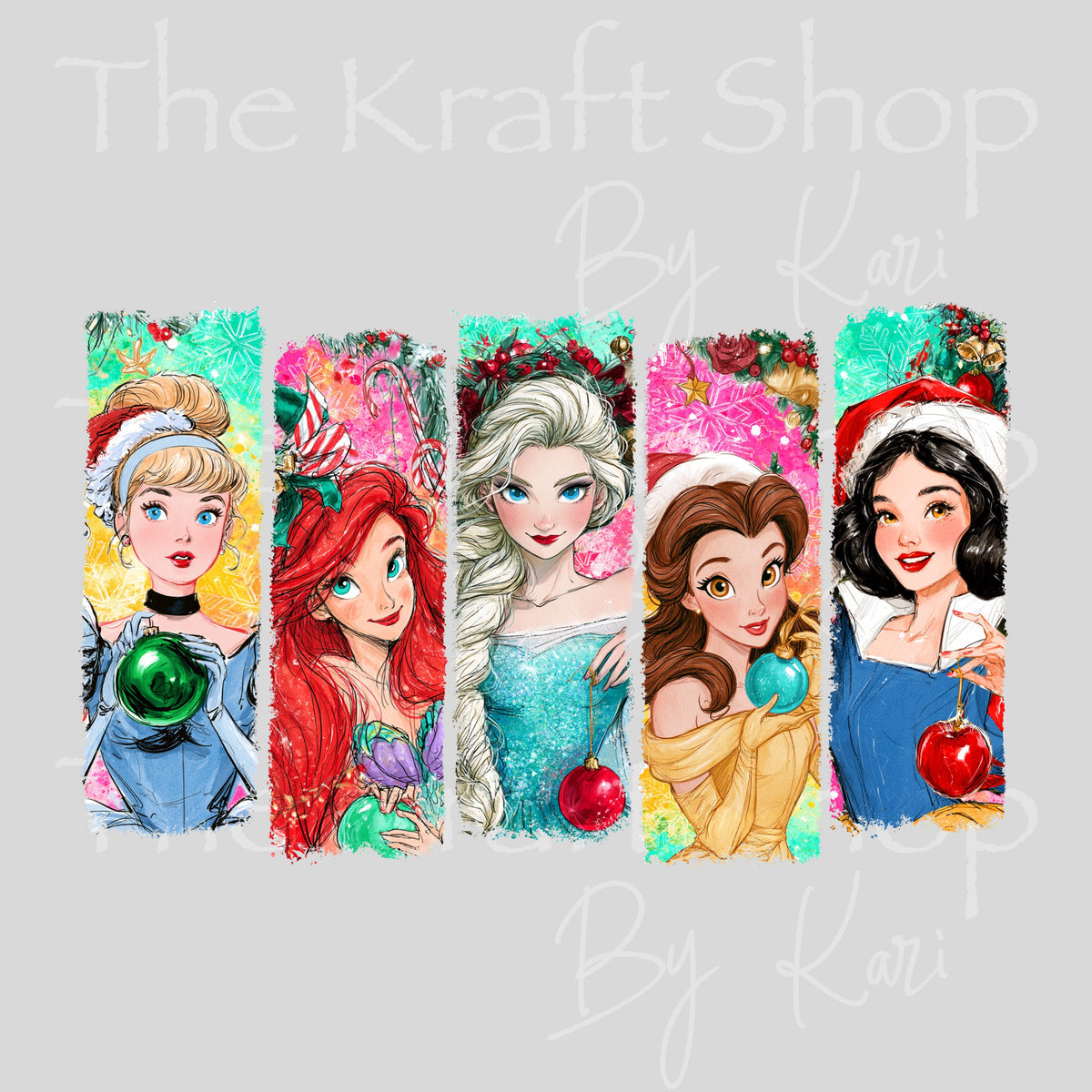 UV DTF Sticker print. Princess Brush Stroke decal, tumbler decal. #10570