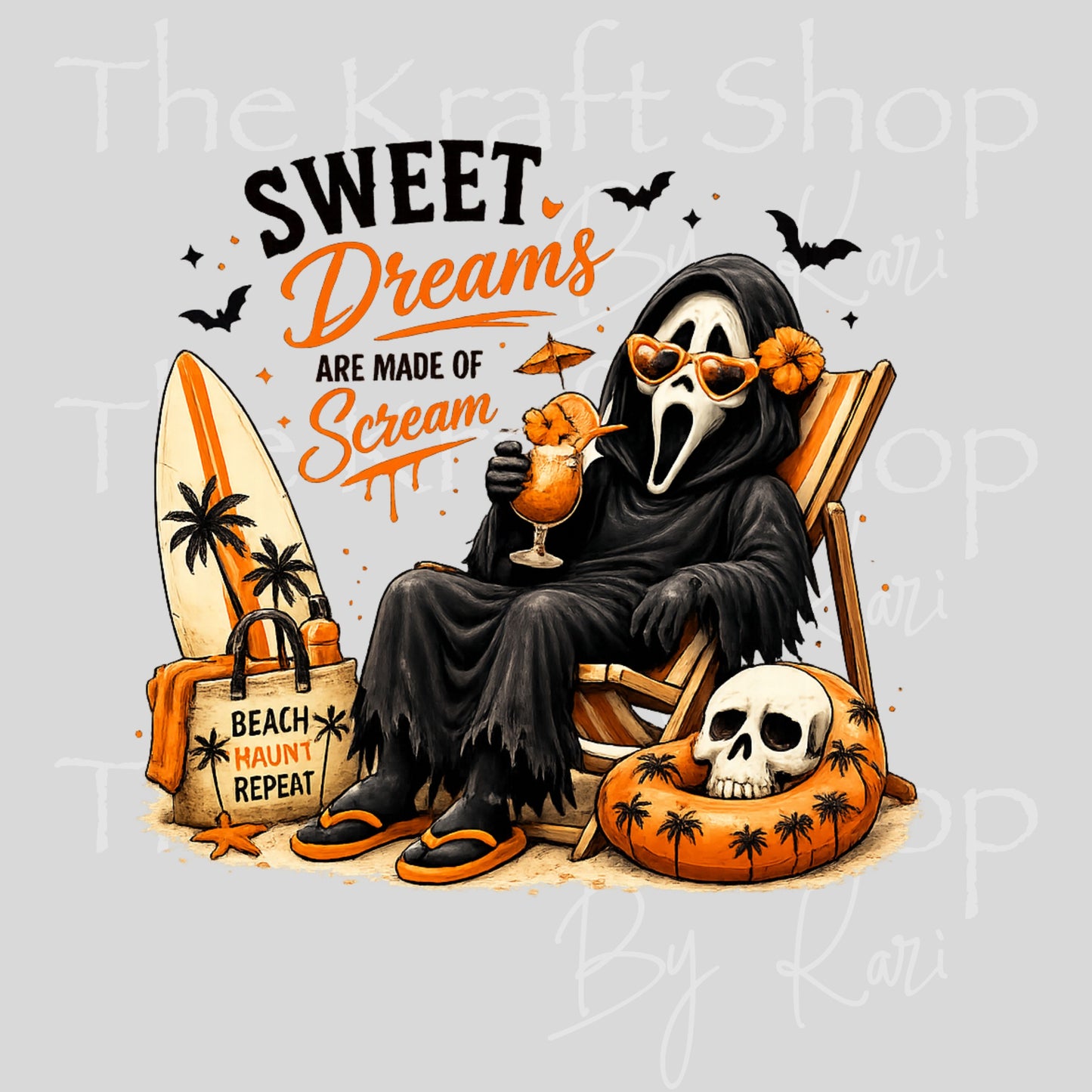 UV DTF Sweet Dreams Spooky Summerween design decal. Permanent sticker #7709