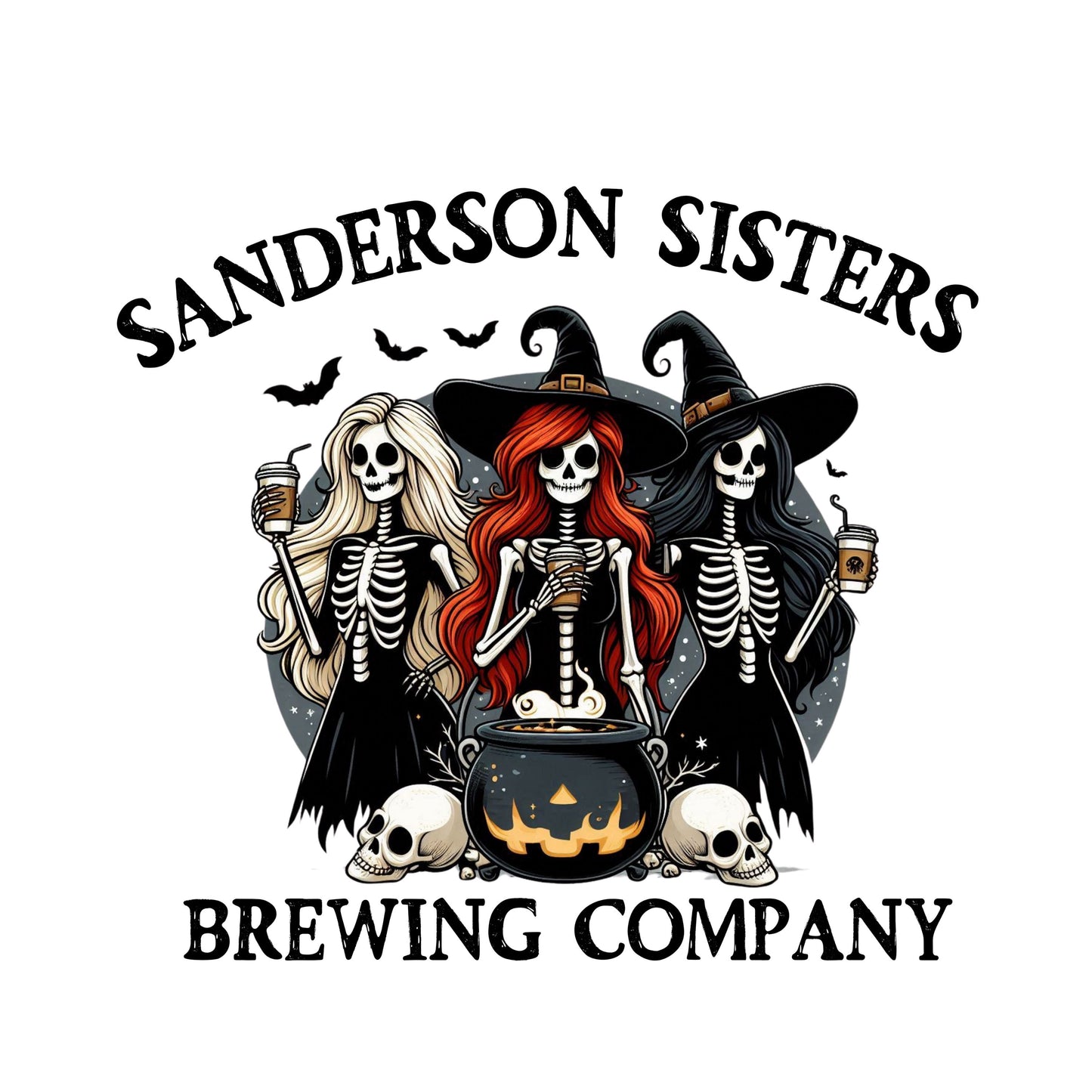 UV DTF Sticker print Sanders sisters Halloween decal, tumbler decal, Uv wrap glass can tumbler. #7038