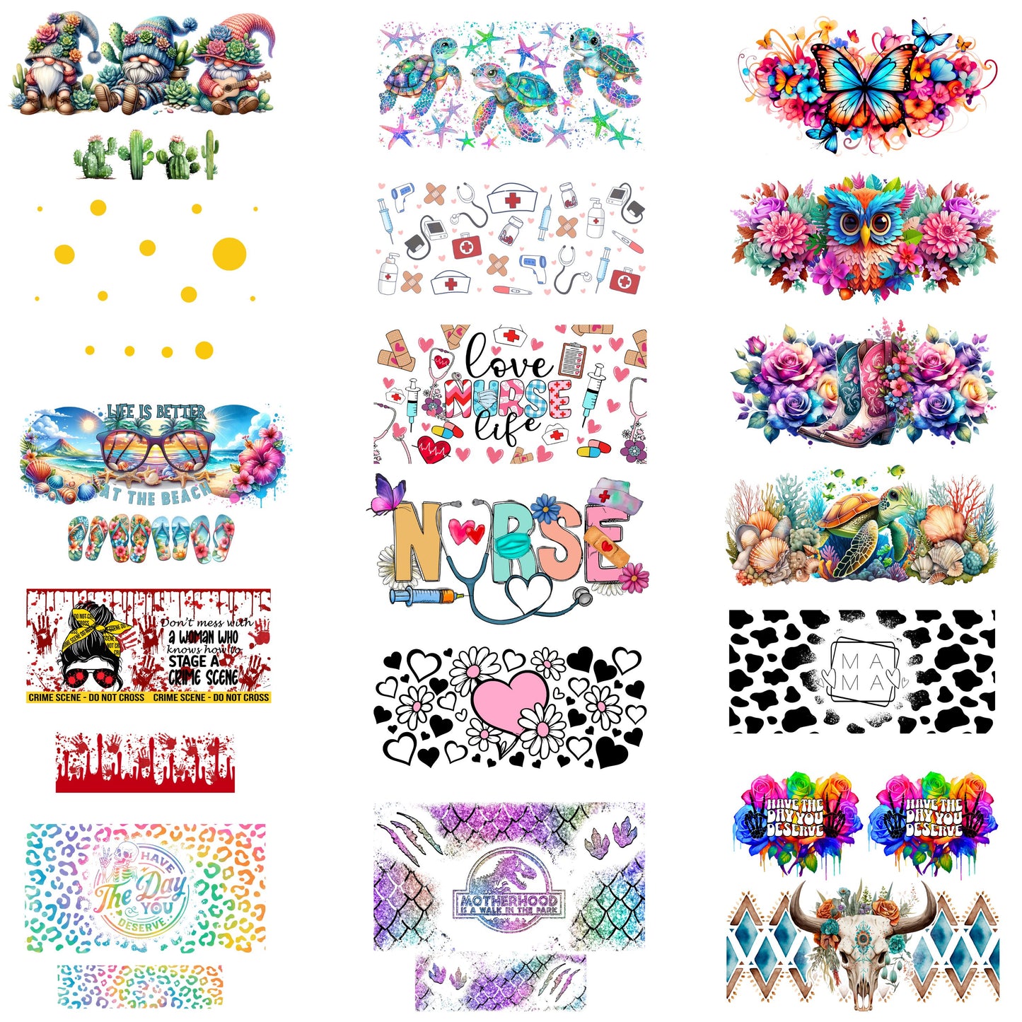 UV dtf  Sticker print Mini wraps for chapstick holder mini tumbler keychains chapstick holder decal, tumbler decal, permanent sticker. Uv wrap for glass can tumbler. #10150