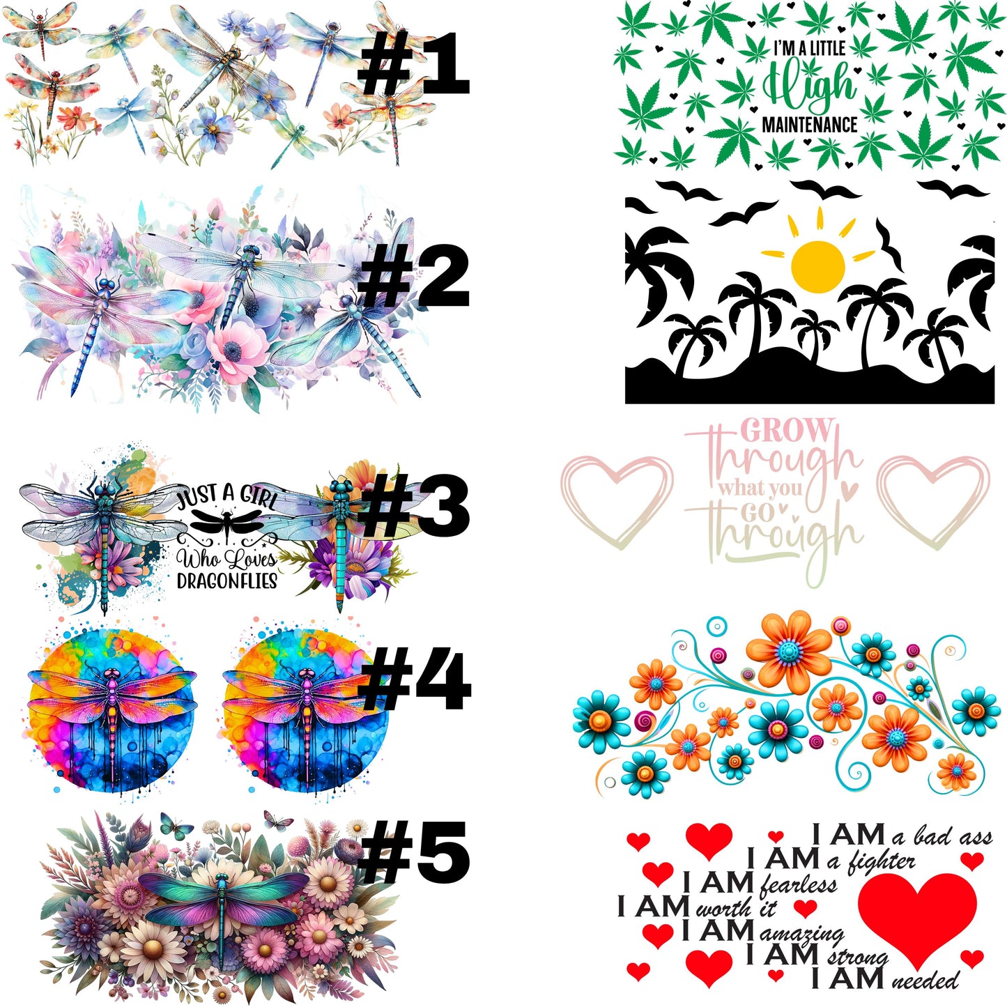 UV dtf  Sticker print Mini wraps for chapstick holder mini tumbler keychains chapstick holder decal, tumbler decal, permanent sticker. Uv wrap for glass can tumbler. #10150