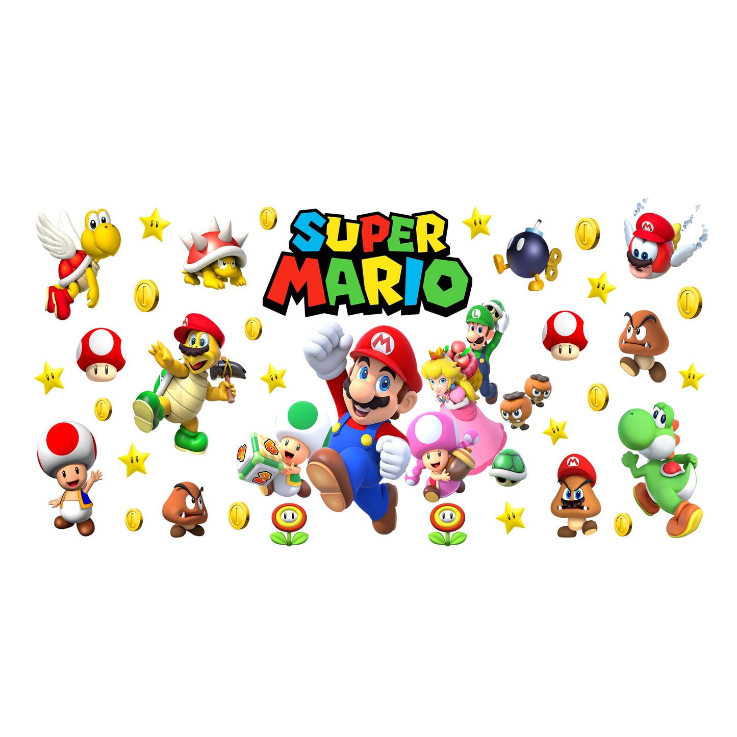 UV DTF Sticker print. Super M glass can wrap or element sheet decal, tumbler decal. UV wrap for glass can tumbler. #5186