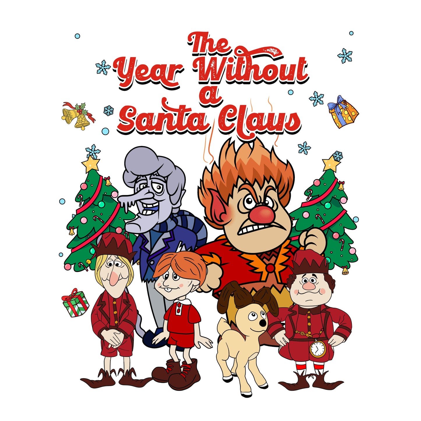 UV DTF Sticker print. The year without Santa decal, tumbler decal. UV wrap for glass can tumbler. #7167