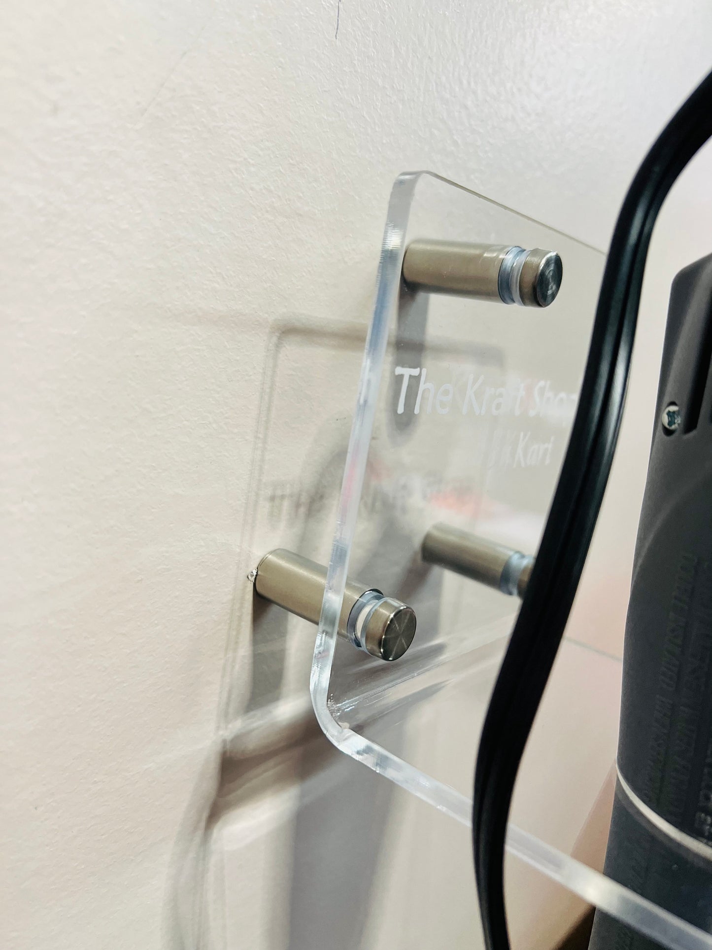 Heat gun holder. Acrylic holder. Craft helper. Craft room decor. Heat gun holder. Craft heat gun holder. Craft supply.