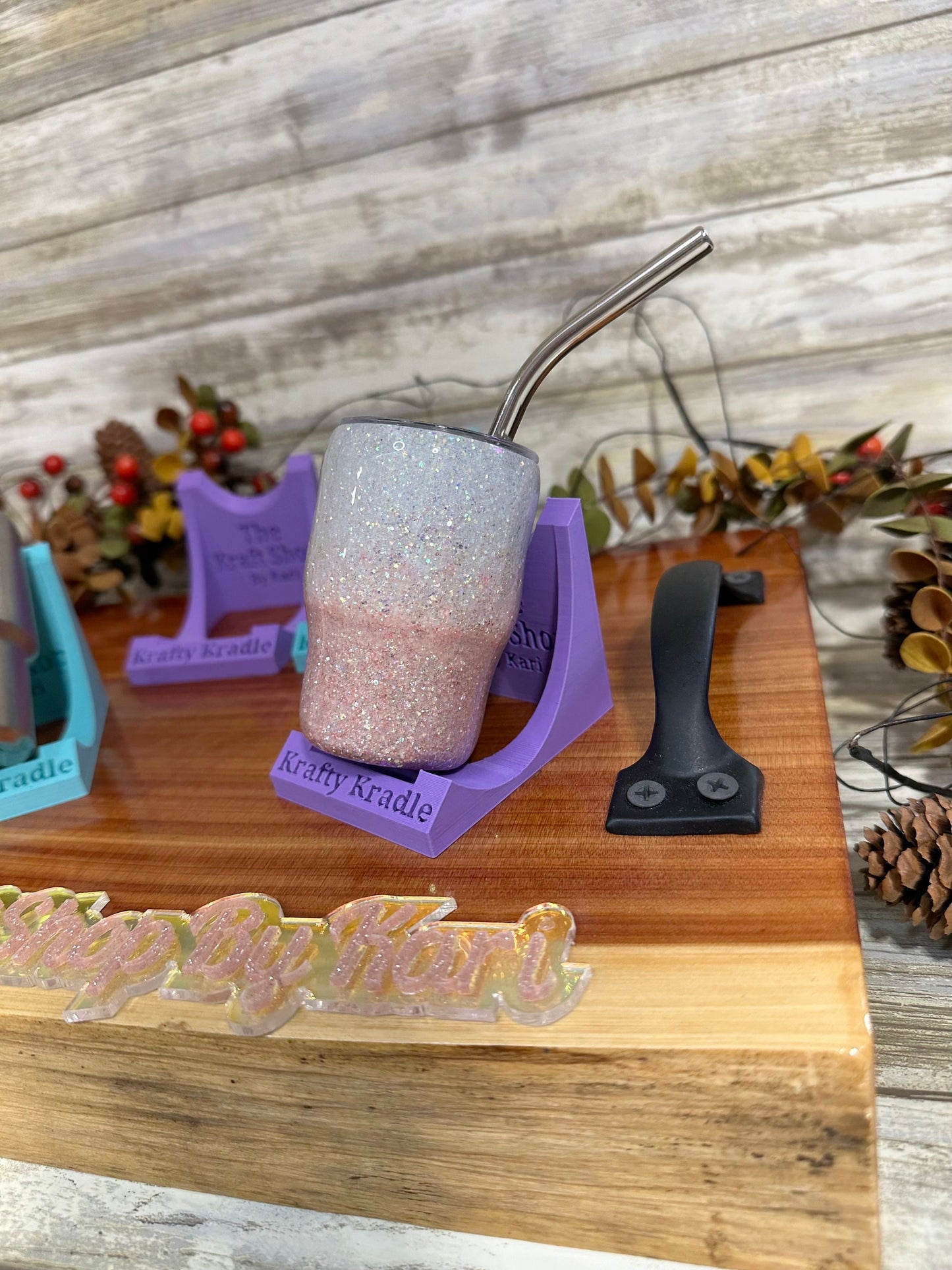Mini Krafty Kradle tumbler cradle. Crafters cradle. Cup cradle. Craft kit. DIY. Craft supply. Tumbler holder. Tumbler helper. Handmade