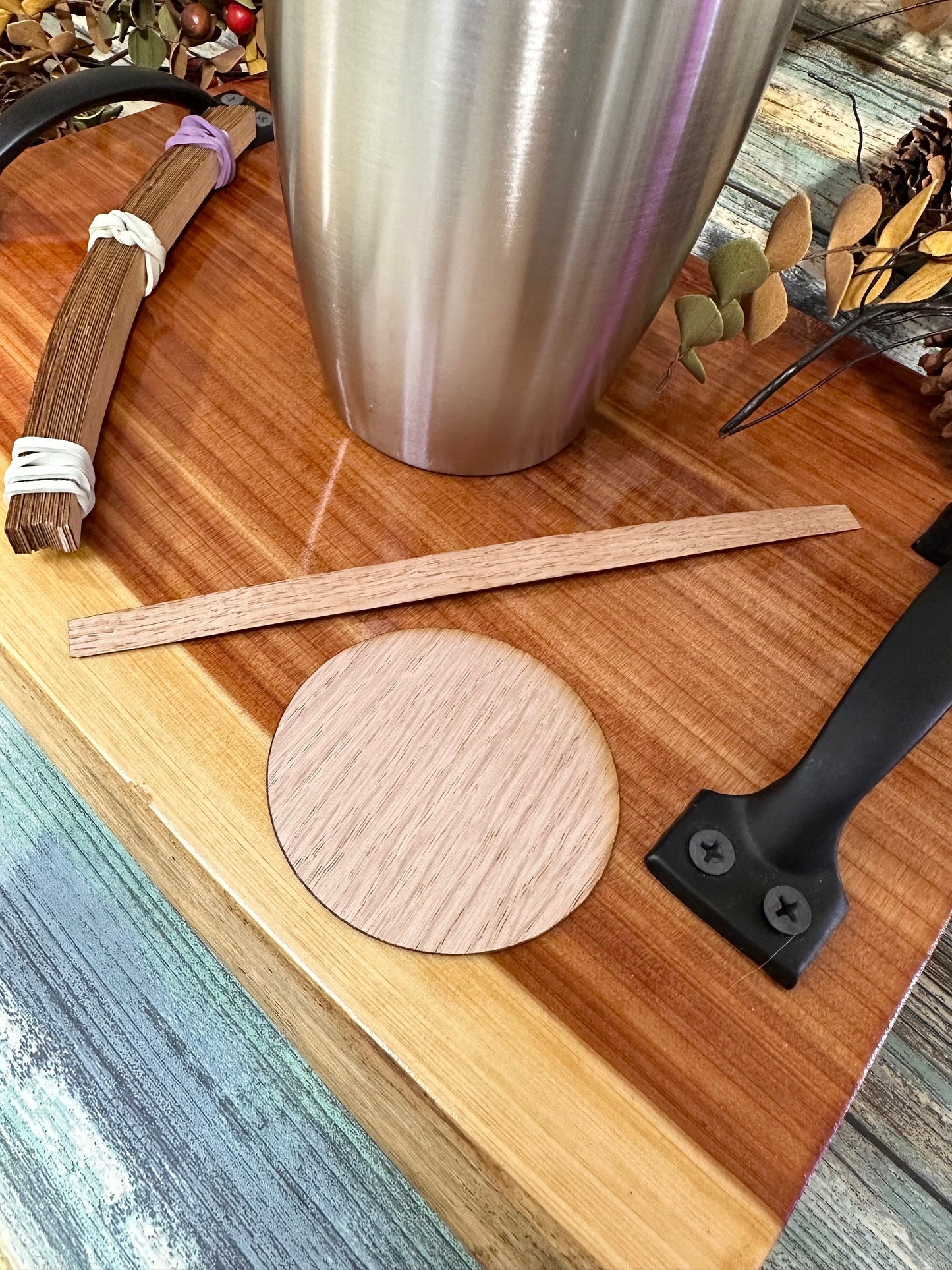 Wood kit AND a 25 oz barrel tumbler kit OR just the kit. Craft kit for wood projects. Laser cut out. DIY project. Craft tool. Craft supply.