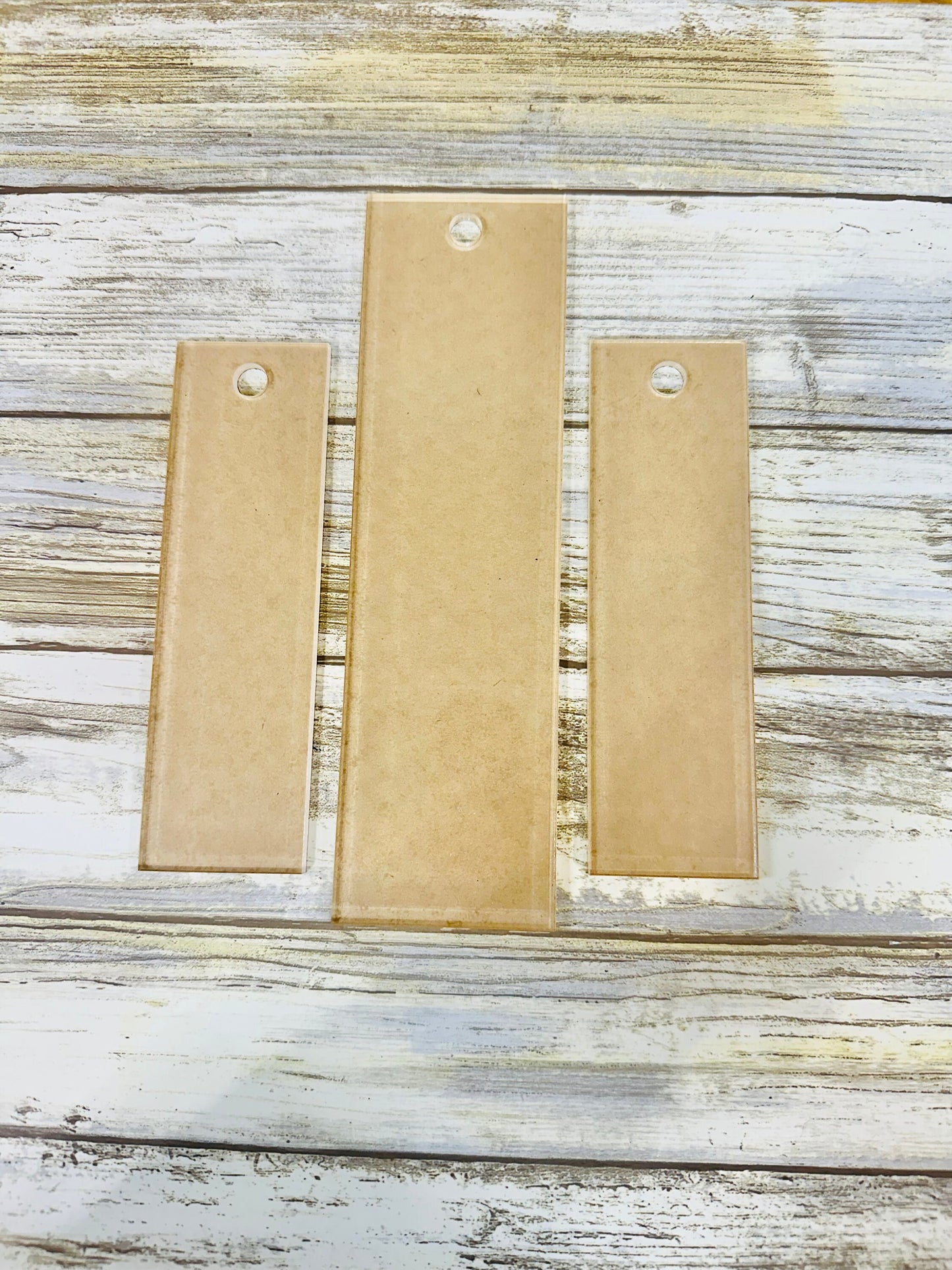 Acrylic bookmark blanks. Two sizes available. Bulk blanks. Craft blanks.