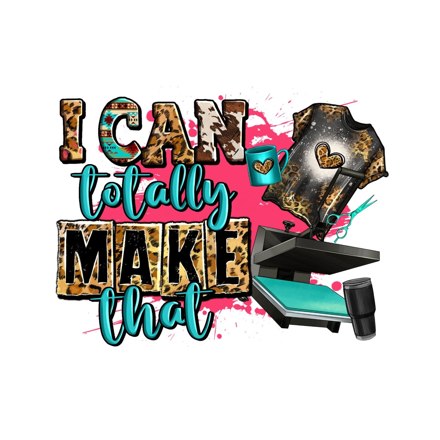 UV DTF Sticker print. I can totally make that decal, tumbler decal, permanent sticker. Uv wrap for glass can tumbler. #4020