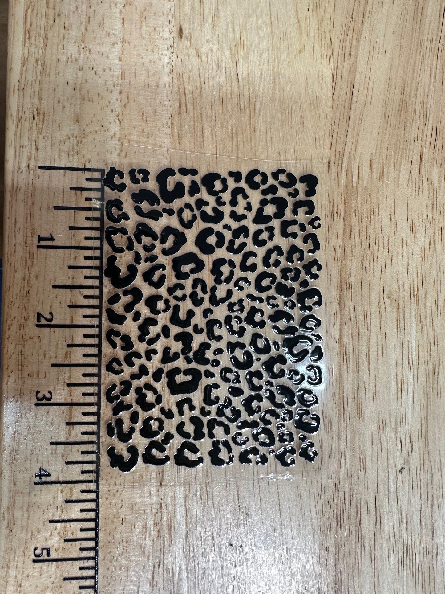 UV DTF Sticker print. Leopard spots. Cheetah spots decals, tumbler decal, permanent sticker. Uv wrap for glass can tumbler. #10023