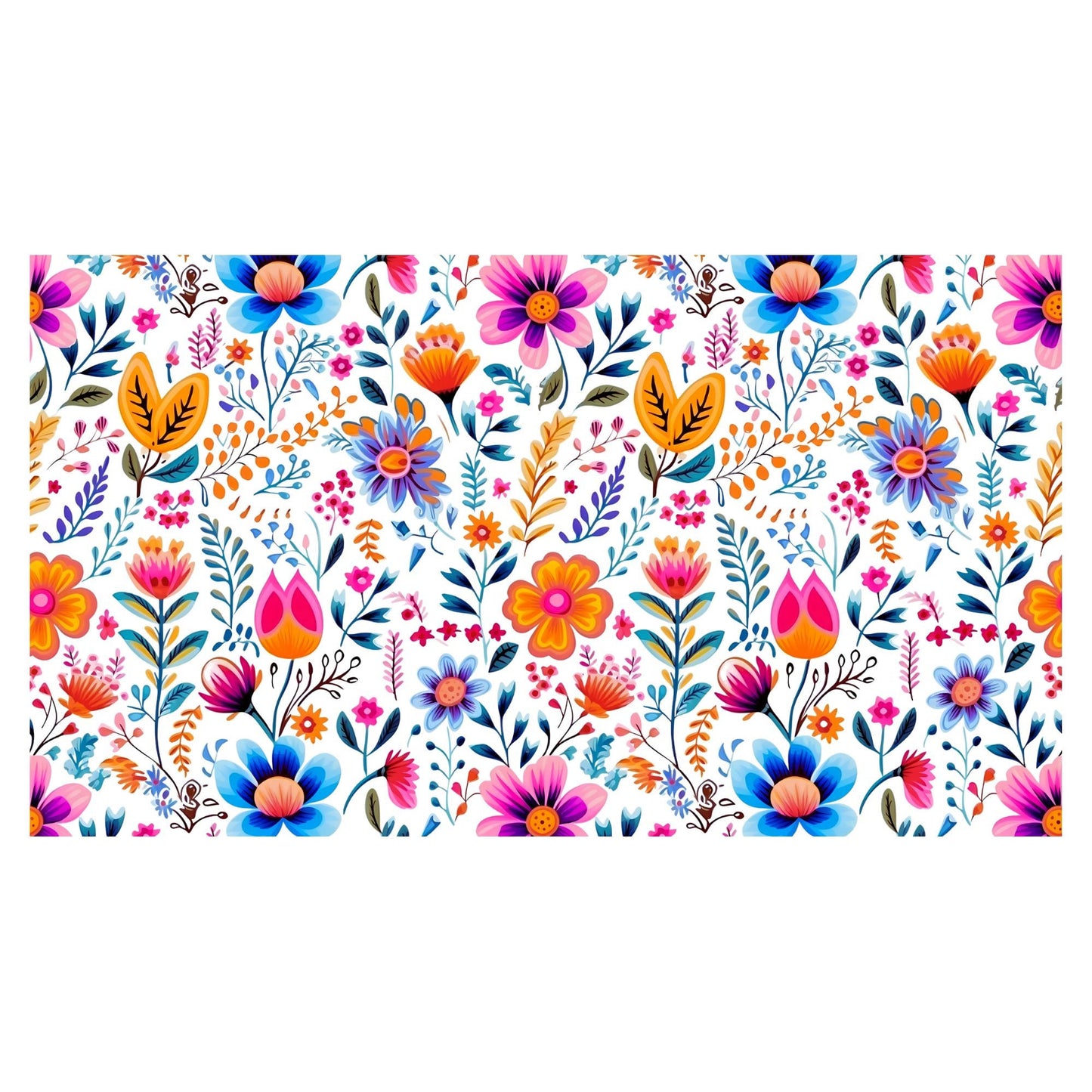 UV DTF Sticker print. Summer flowers wrap decal, tumbler decal, permanent sticker. UV wrap for glass can tumbler. #5101