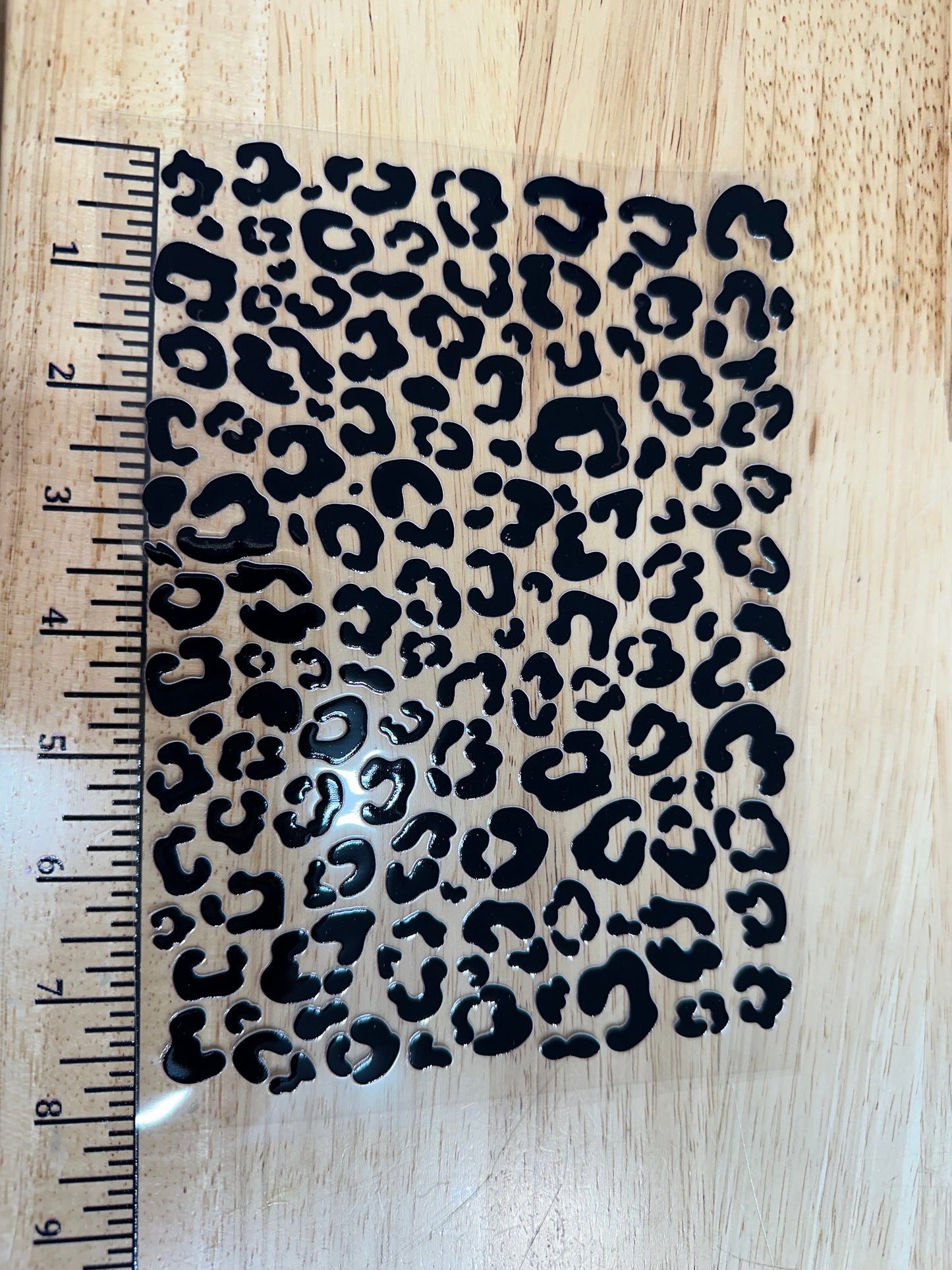 UV DTF Sticker print. Leopard spots. Cheetah spots decals, tumbler decal, permanent sticker. Uv wrap for glass can tumbler. #10023