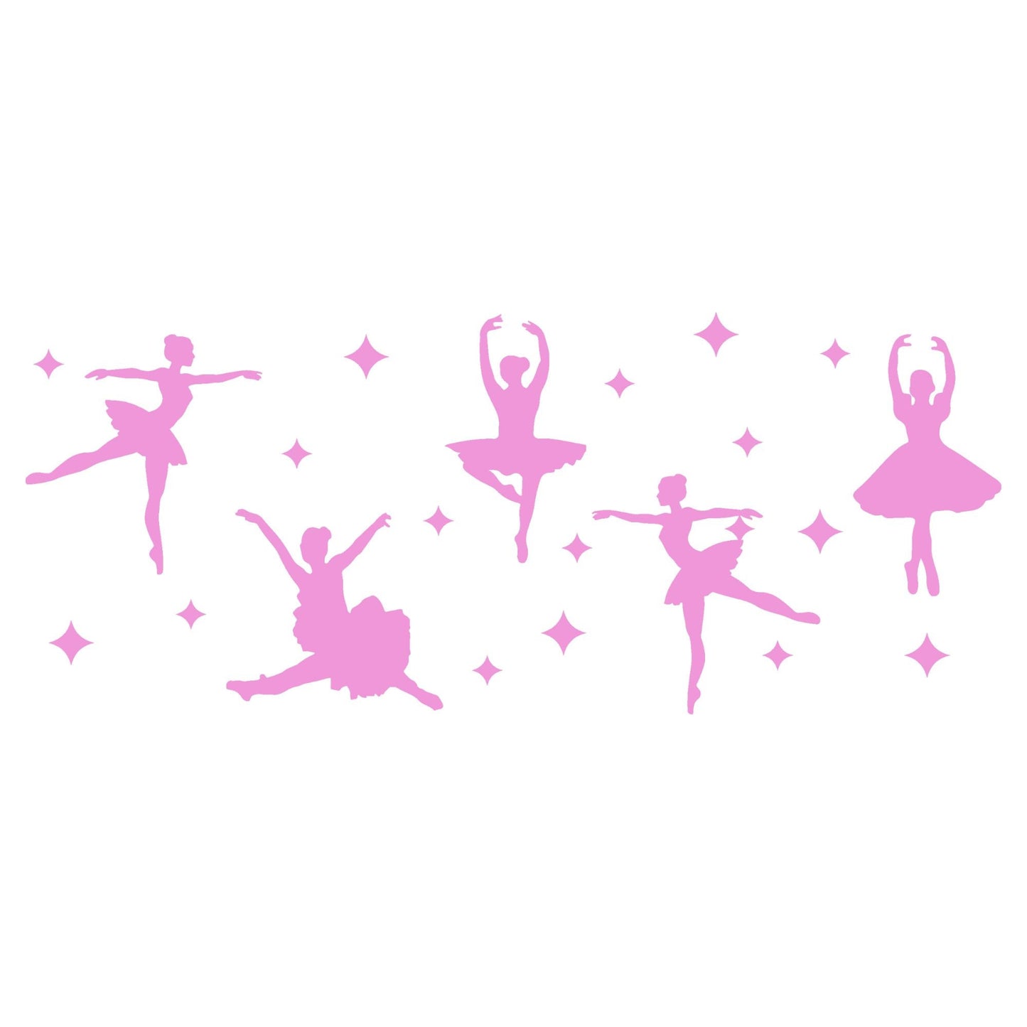 UV DTF Sticker print. Ballet dancer wrap decal, tumbler decal. UV wrap for glass can tumbler. #5115