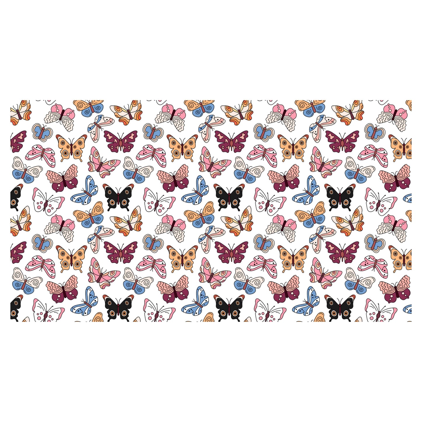 UV DTF Sticker print. Butterfly element sheet decals , tumbler decal, permanent sticker. Uv wrap for glass can tumbler. #10043