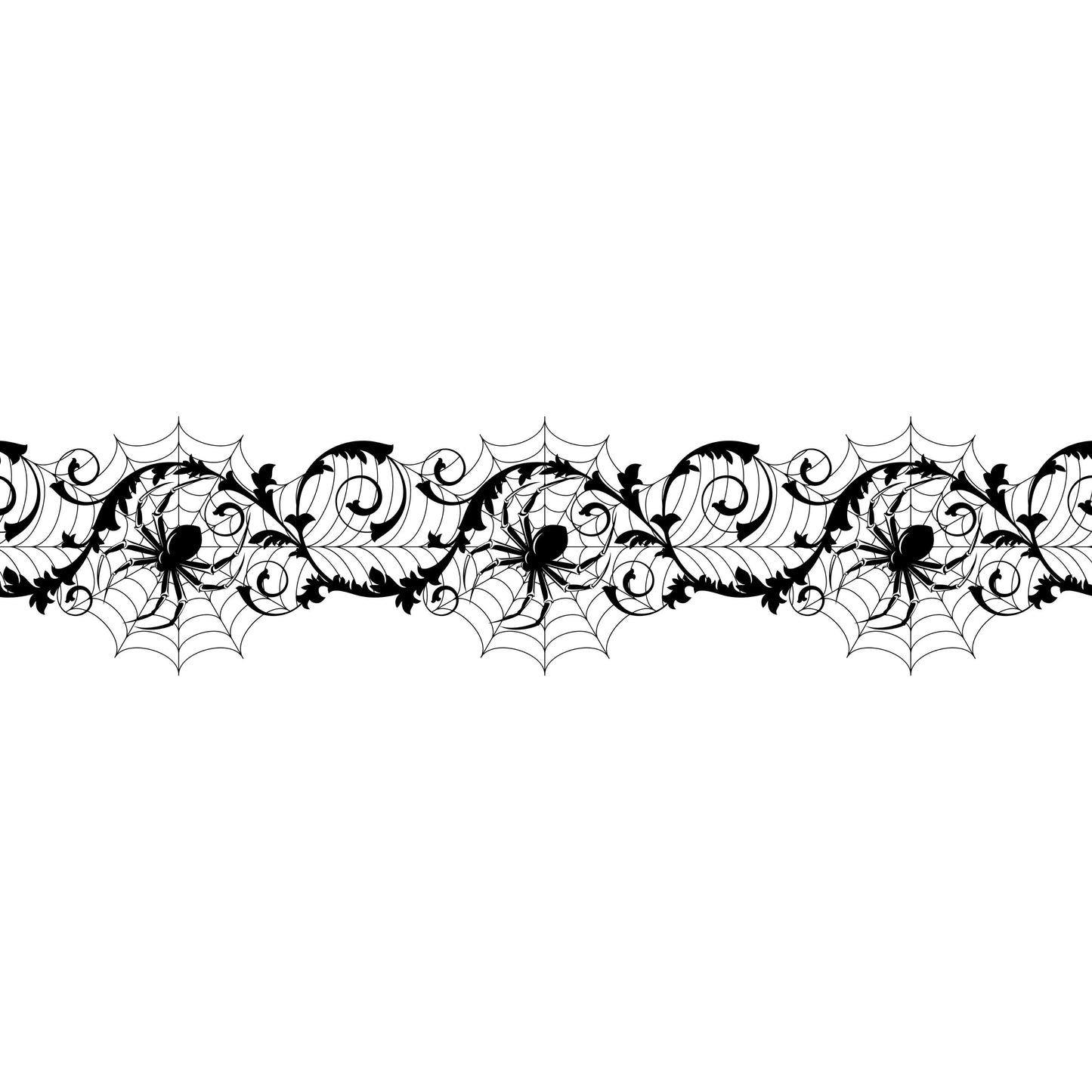 UV DTF Sticker print. Floral Border with hanging flowers wrap decal, tumbler decal. UV wrap for glass can tumbler. #10035