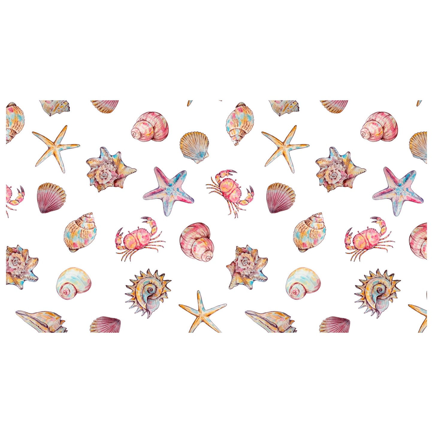 UV DTF Sticker print. Seashell element sheet decals , tumbler decal, permanent sticker. Uv wrap for glass can tumbler. #10042