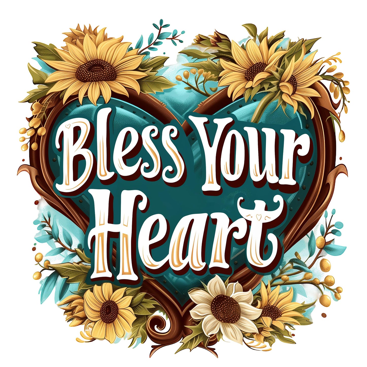 UV DTF Sticker print. Bless your heart decal, tumbler decal, permanent sticker. Uv wrap for glass can tumbler. #4223
