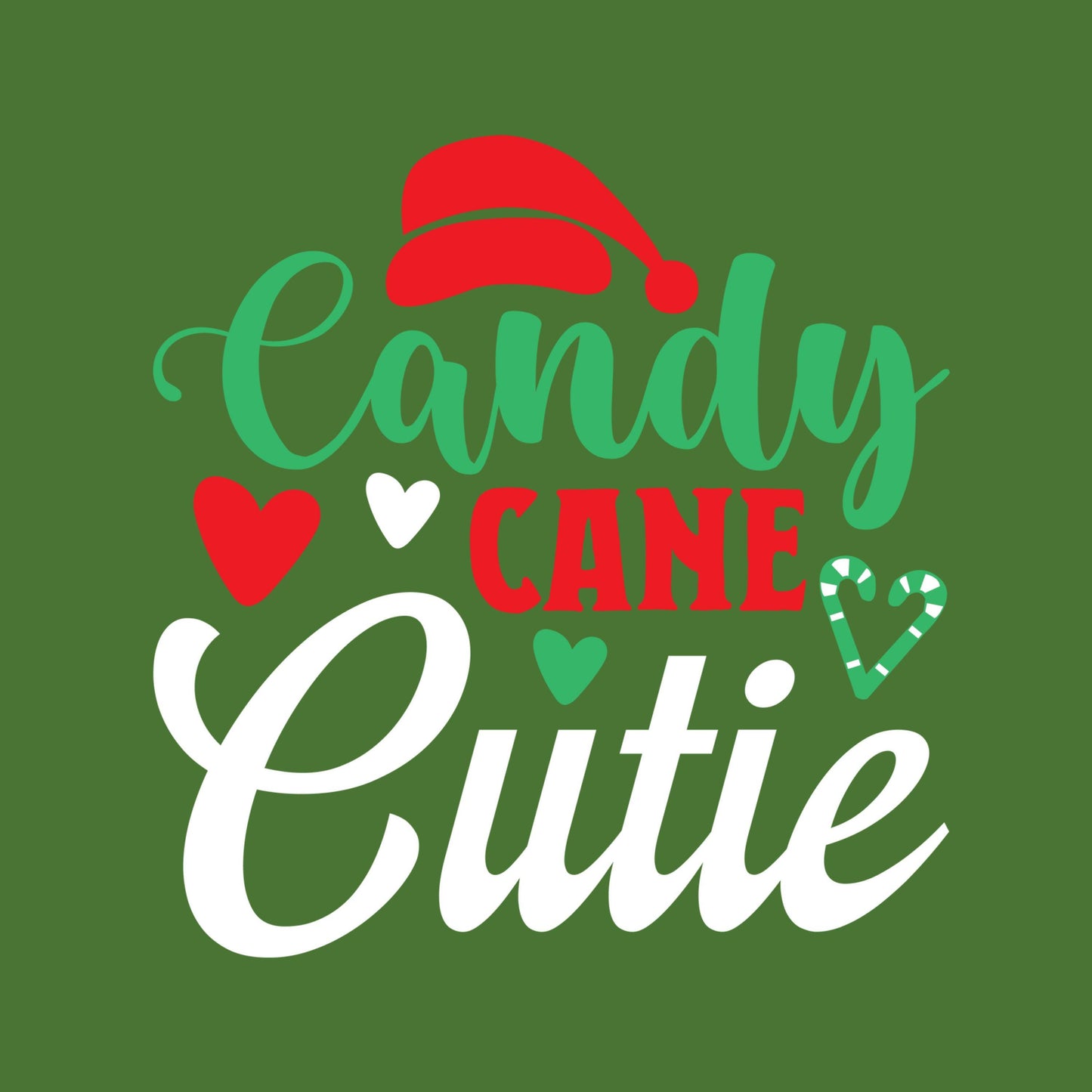 UV DTF Sticker print Candy Cane Cutie decal, tumbler decal, permanent sticker. #7191