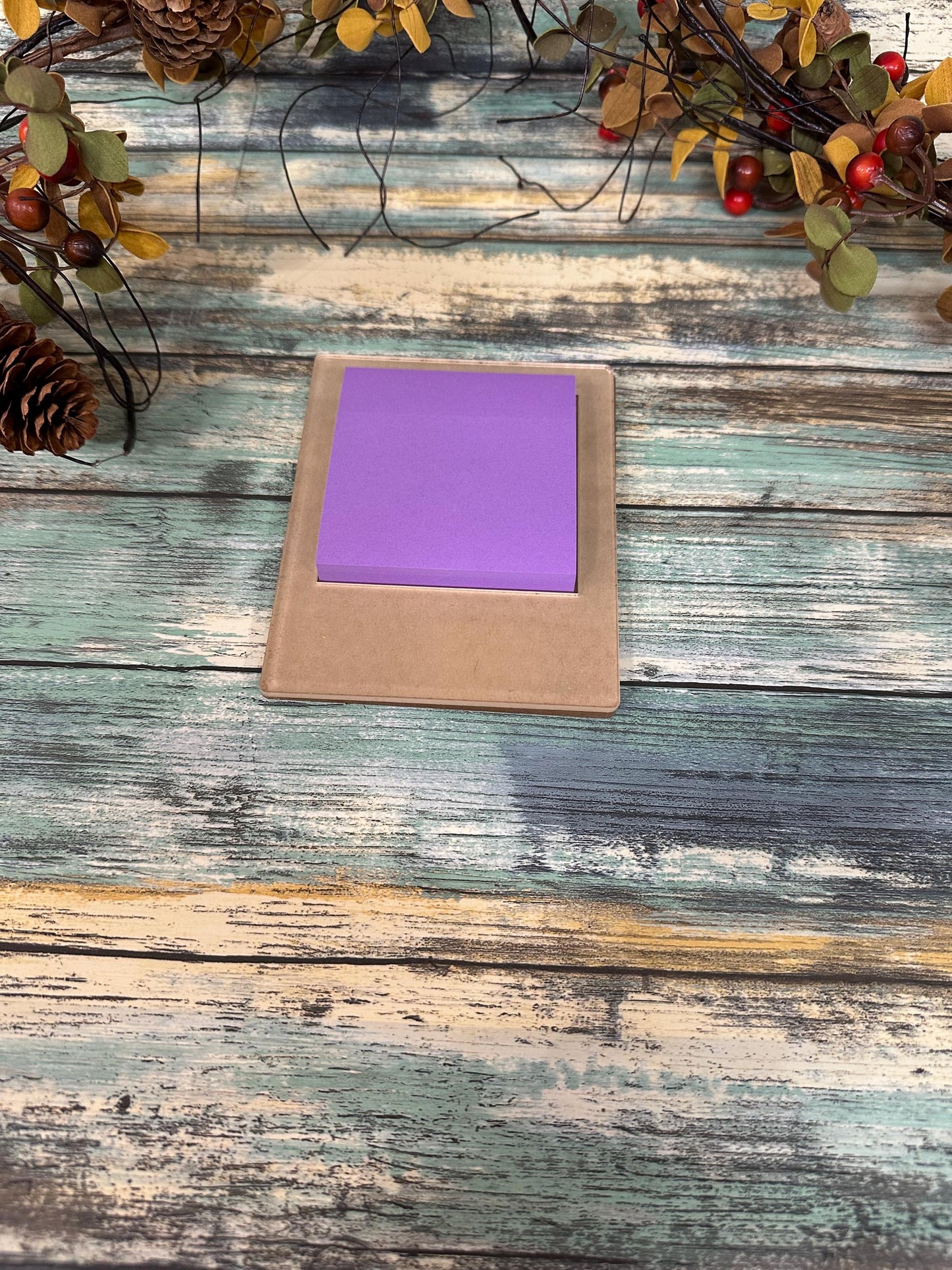 Acrylic note holder blank. Crafter supply and tool. stick note holder. Acrylic blank. Office note holder.