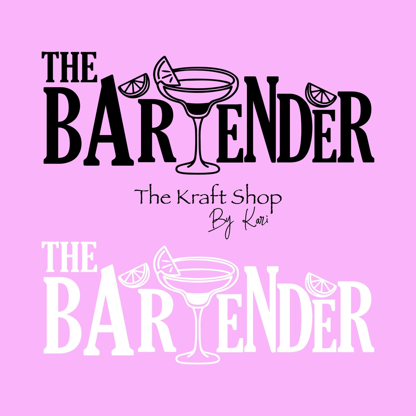 UV DTF Sticker print. The Bartender decal, tumbler decal. UV wrap for glass can tumbler.#4344