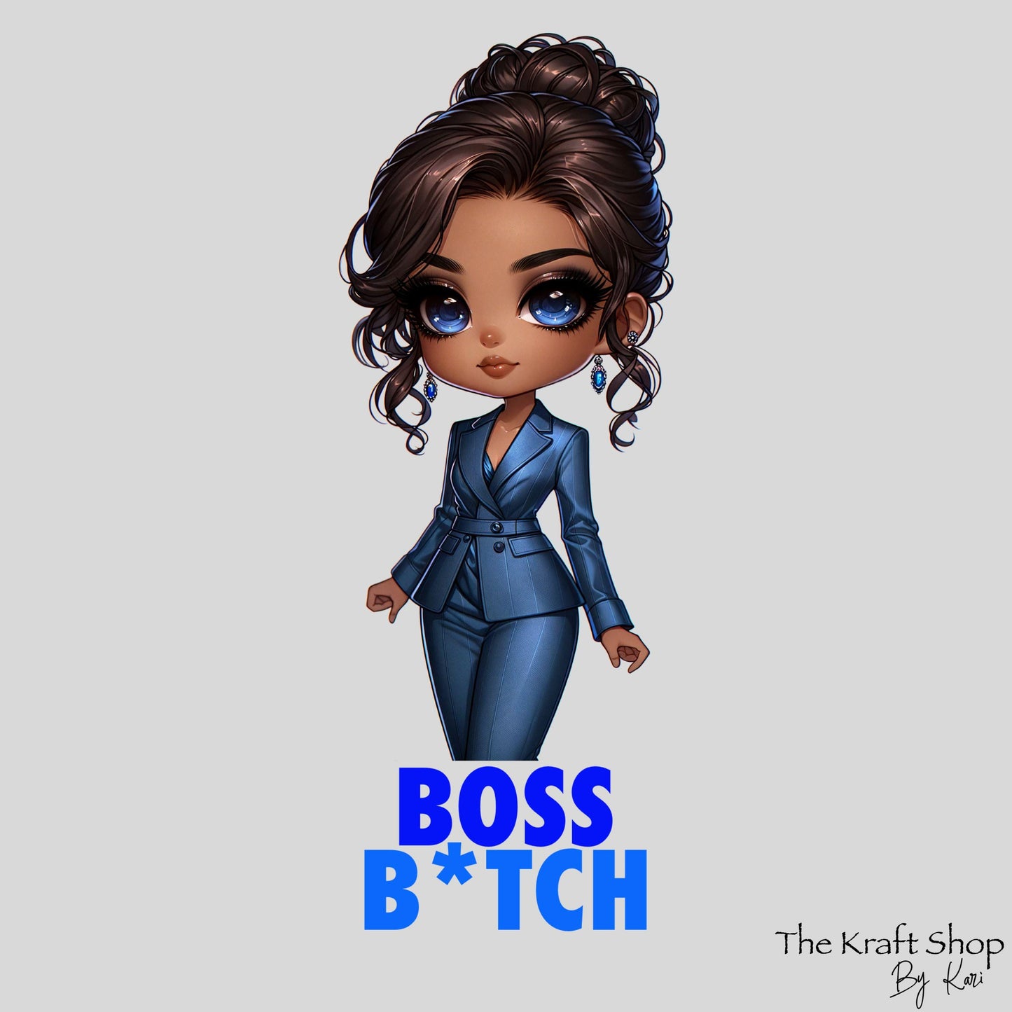 UV DTF Sticker print. Boss bitch black girl magic Made with melanin poppin black girl magic decal, tumbler decal, permanent sticker. #4371