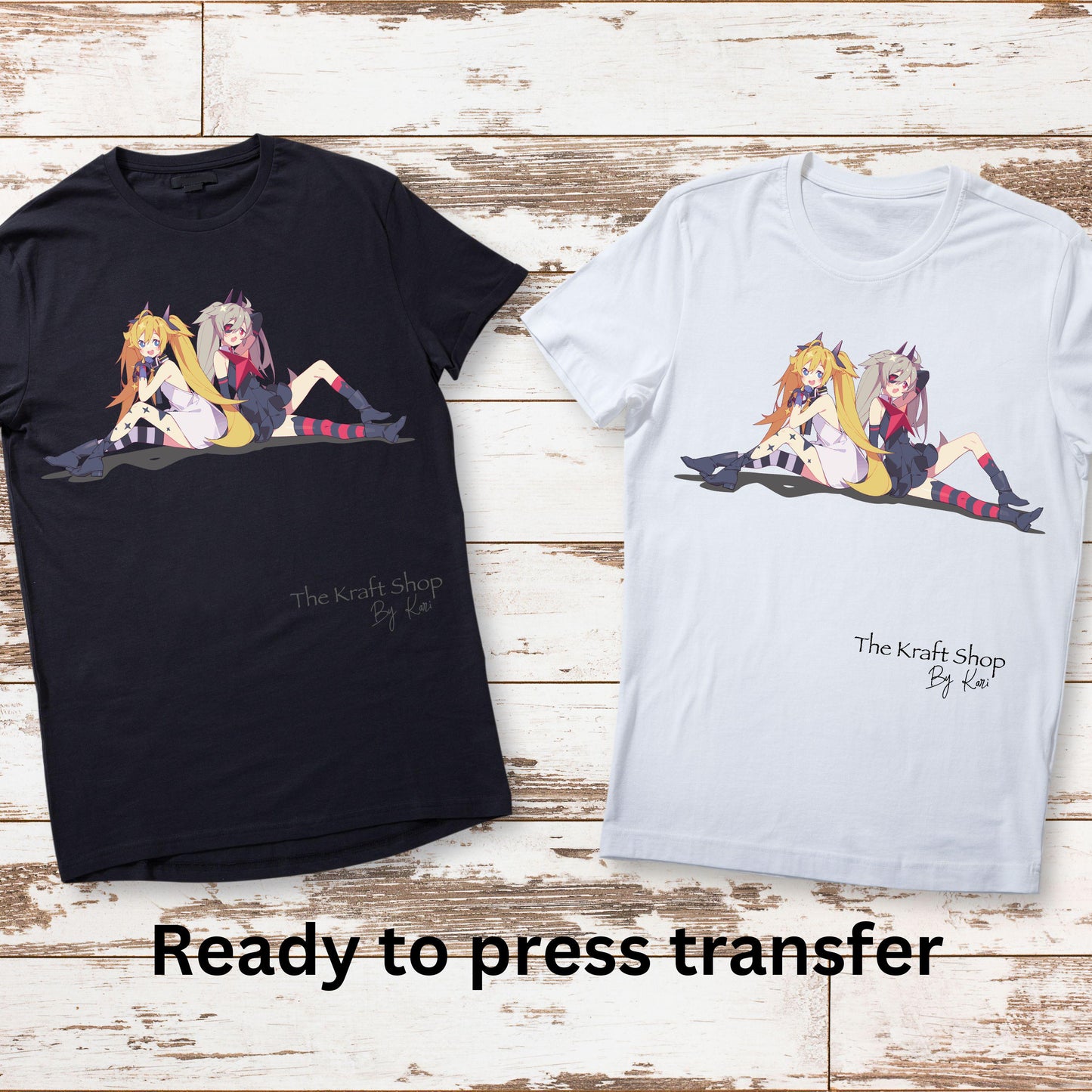 DTF ready to press transfer. Freedom Delivery all black image, Direct to film heat press transfer. DTF Print #11360