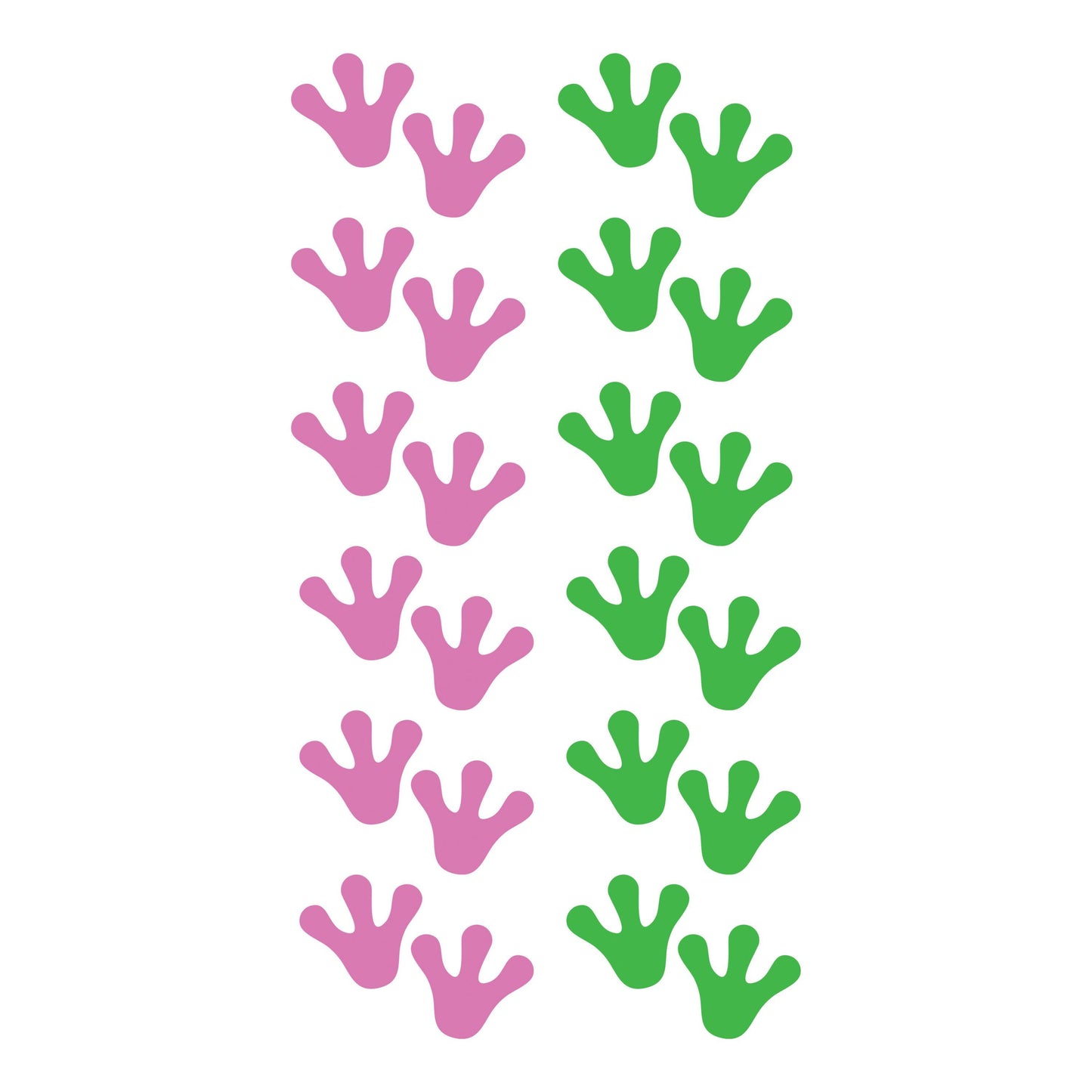 UV DTF Sticker print Frog feet pink or green Element sheet decal, tumbler decal, permanent sticker. #10161