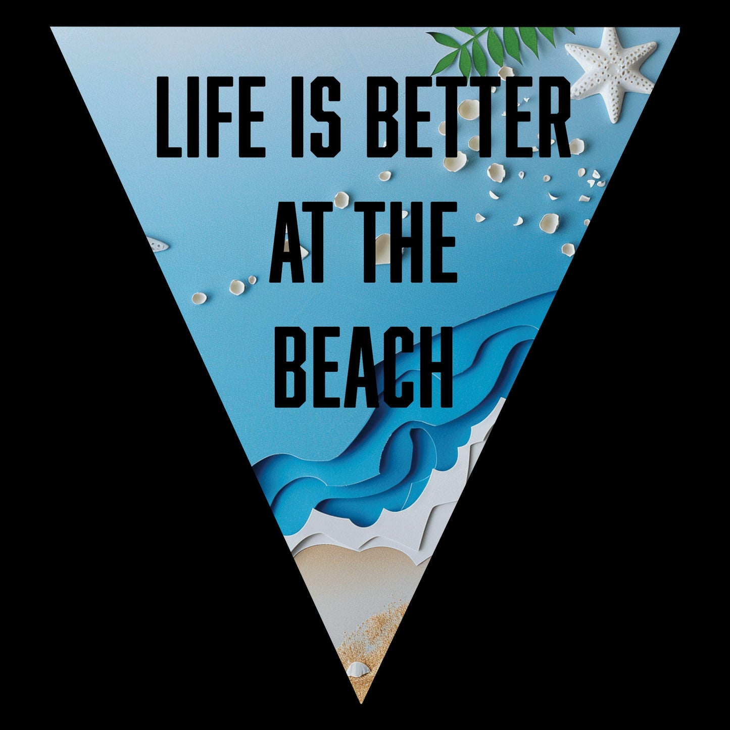 UV DTF Sticker print. Beach vsplit Life is better at the beach with peekaboo words helper tumbler decal. #5266