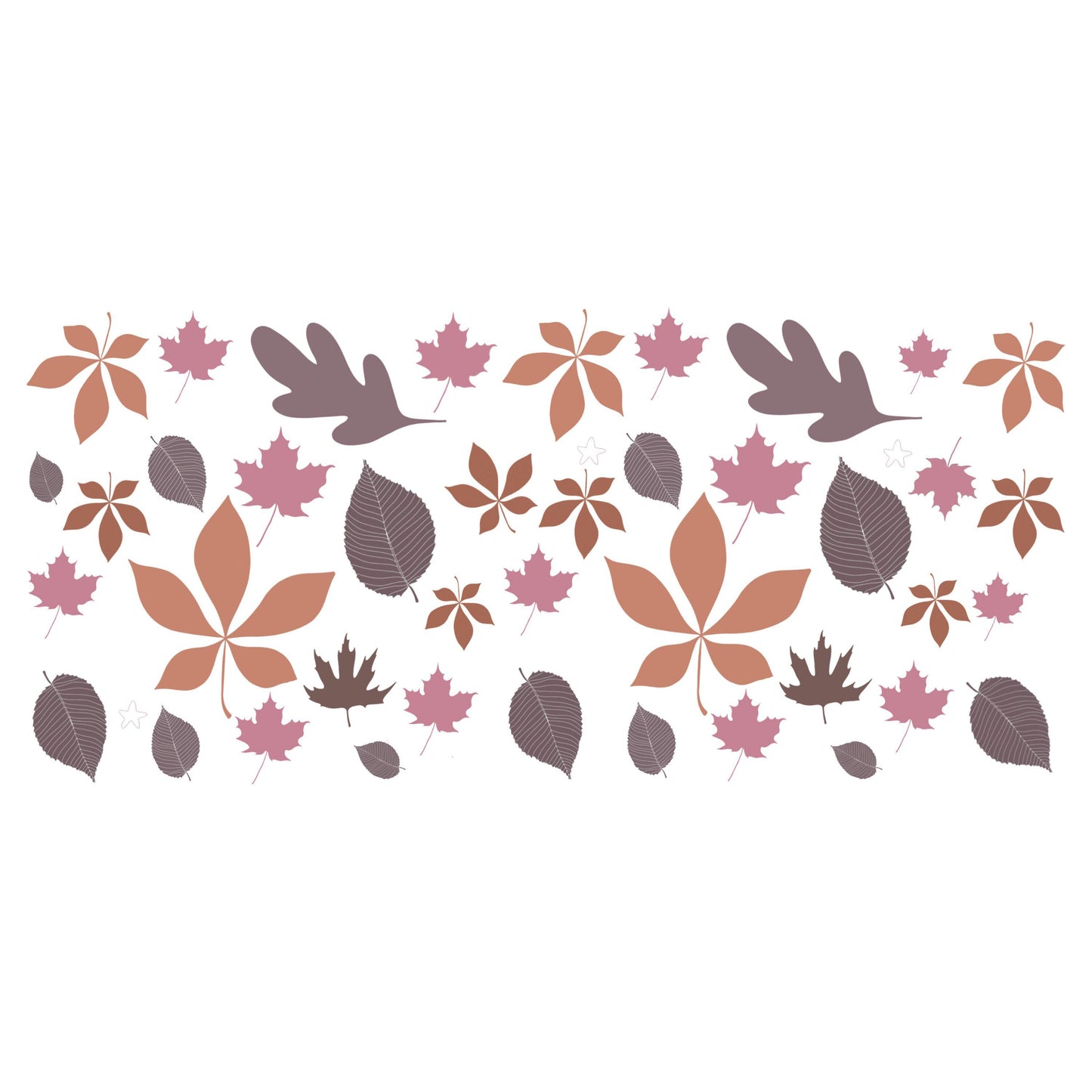 UV DTF Sticker print. Fall leaves can wrap retro colors decal, tumbler decal,UV wrap for glass can tumbler#5276