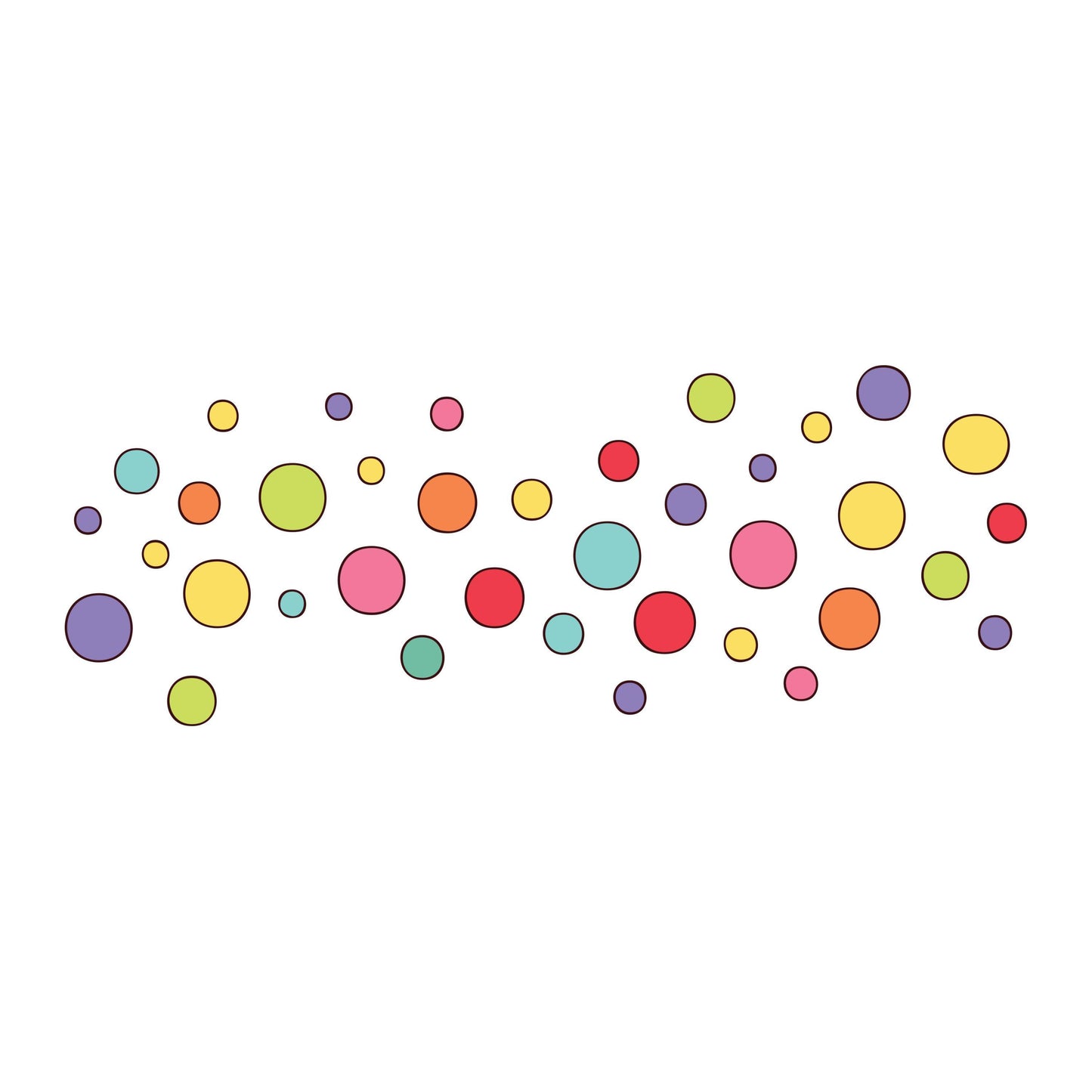 UV DTF Sticker print. Polka dots can wrap rainbow retro colors decal, tumbler decal,UV wrap for glass can tumbler#5283