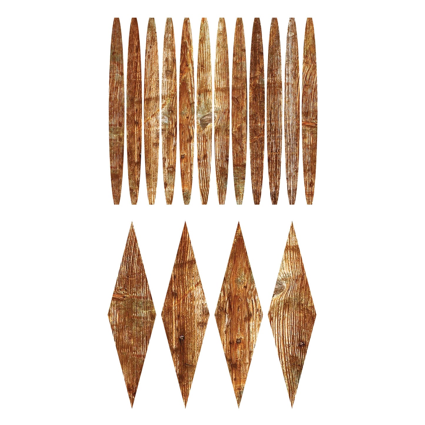 UV DTF Sticker print. Woodgrain strips with wood accents decal, tumbler decal,UV wrap for glass can tumbler#5271