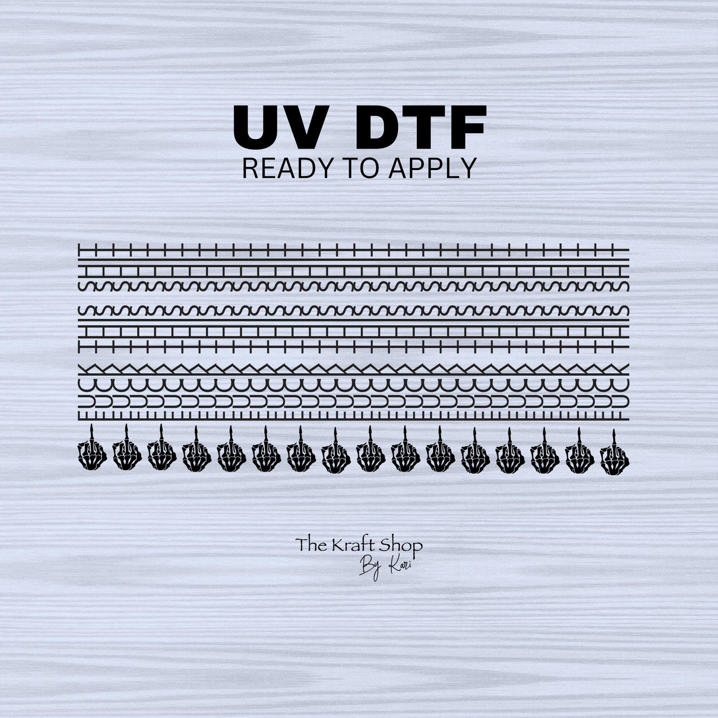 UV DTF Sticker print. Fuck this shit hidden message with middle fingers wrap decals tumbler decal. Glass can wrap. Tumbler wrap #5305