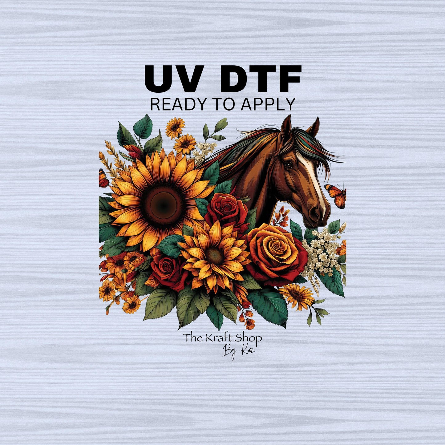 UV DTF Sticker print. Mama bear wood scene decals tumbler decal. Glass can wrap. #5312